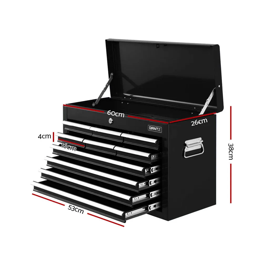 10 Drawer Steel Tool Box Cabinet - Lockable, Ball Bearing Slides | Giantz