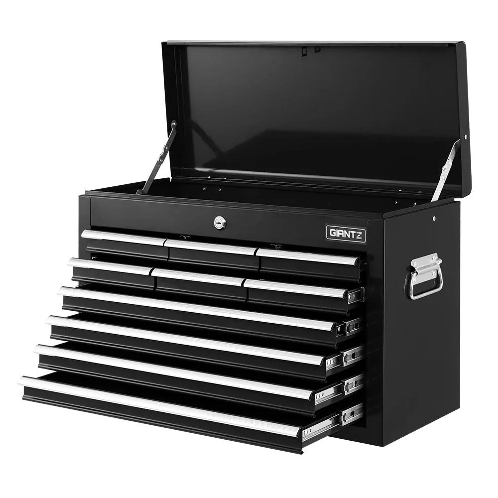 10 Drawer Steel Tool Box Cabinet - Lockable, Ball Bearing Slides | Giantz