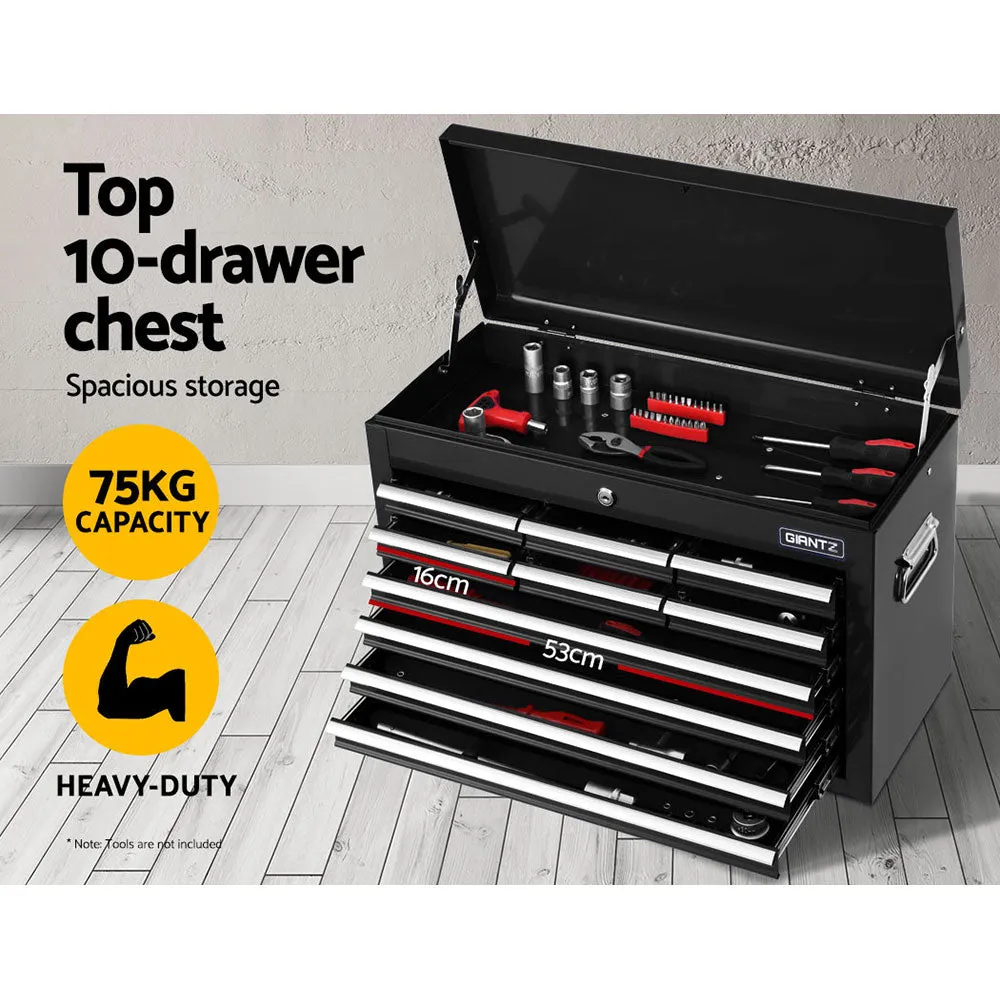 16-Drawer Lockable Tool Box Trolley w/ Castor Wheels | Giantz