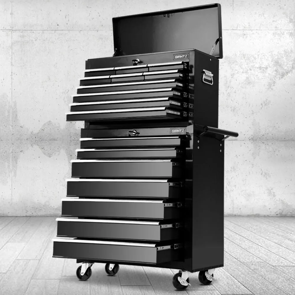 17-Drawer Steel Tool Box Trolley with Lockable Drawers Giantz