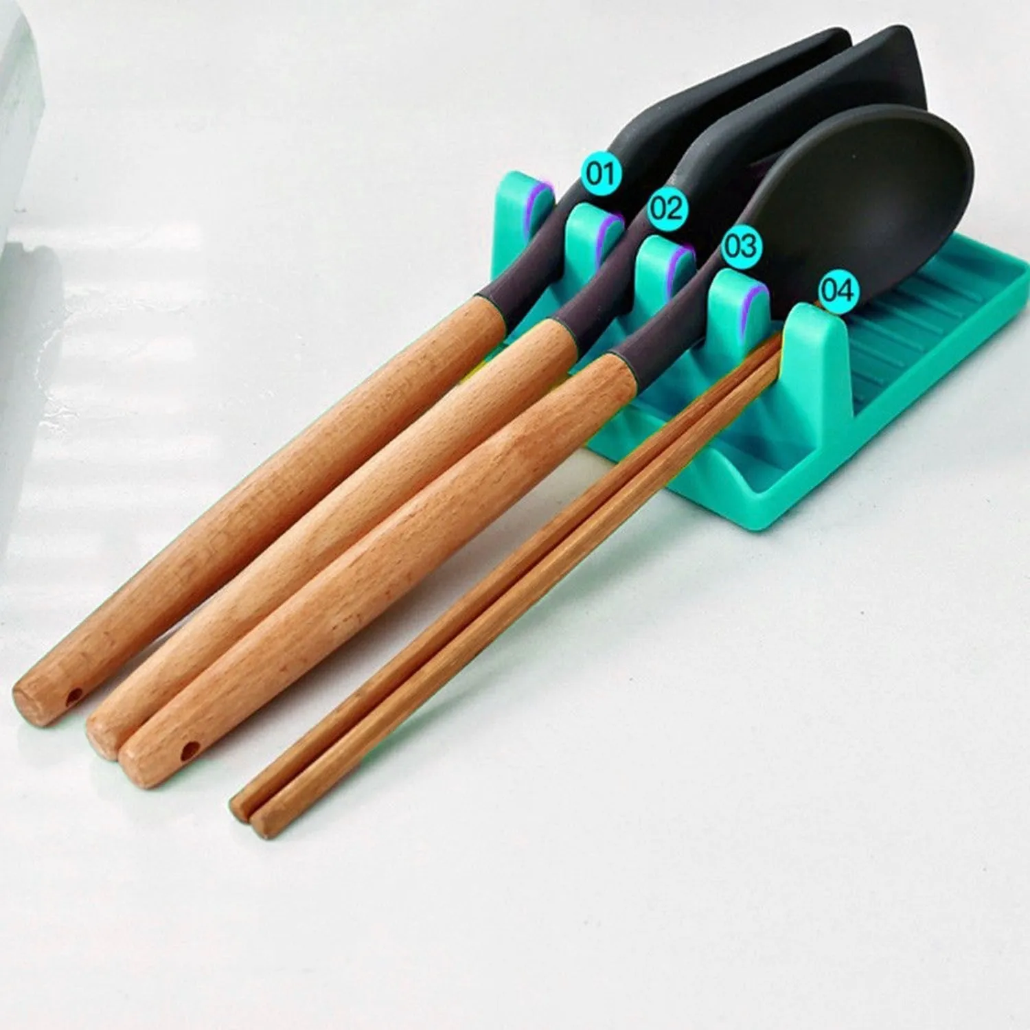 2641 Multi-Functional Spatula Holder / Rest for Kitchen Utensils