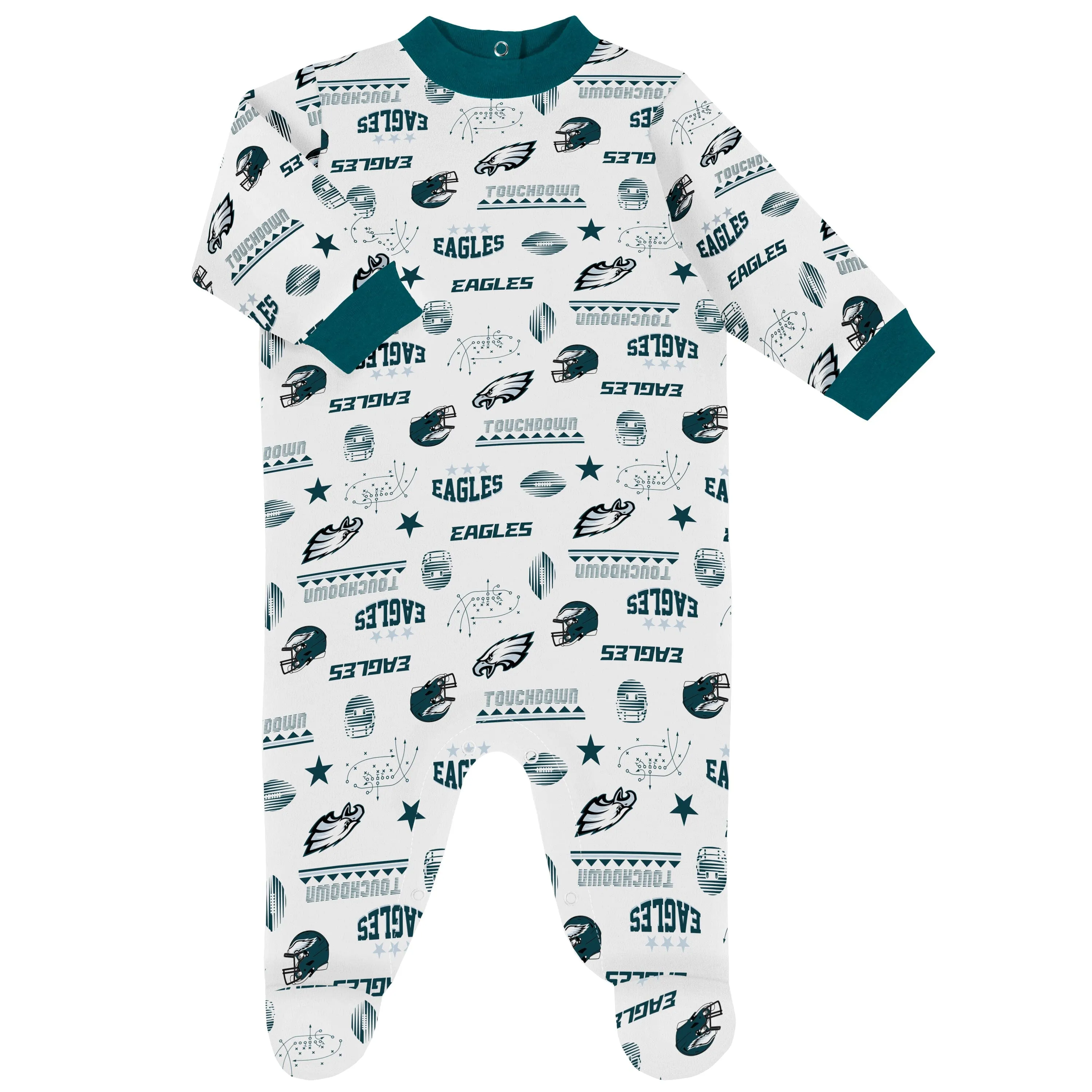 3-Piece Baby Boys Philadelphia Eagles Bodysuit, Sleep 'N Play, and Cap Set