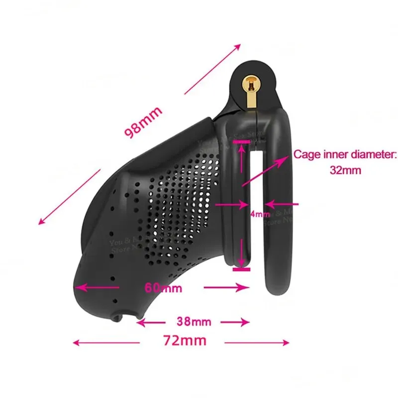 3D Print Bee-hive/Jurassic Design Breathable Cock Cage