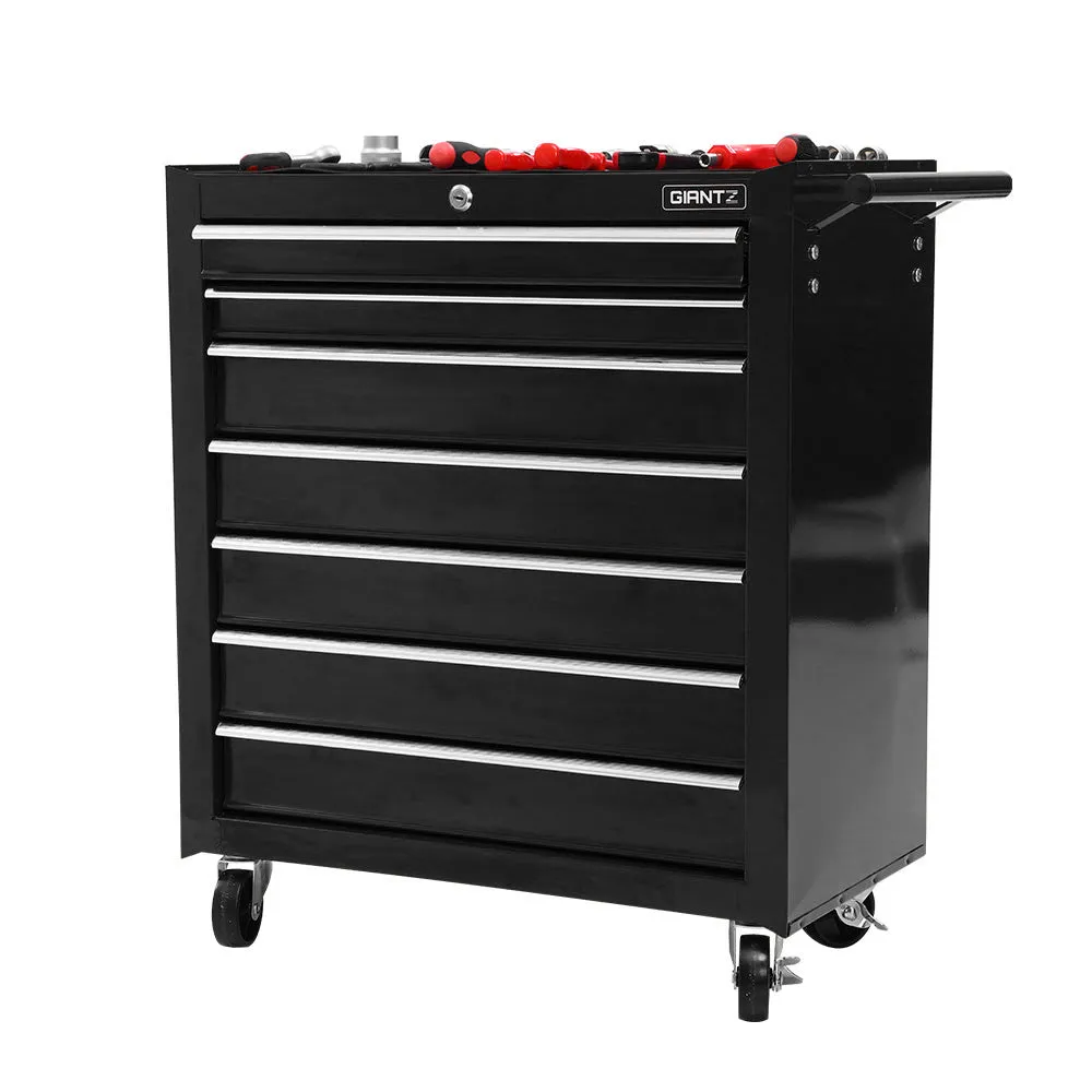 7-Drawer Lockable Tool Trolley with Castor Wheels - Giantz