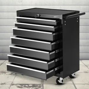 7-Drawer Lockable Tool Trolley with Castor Wheels - Giantz