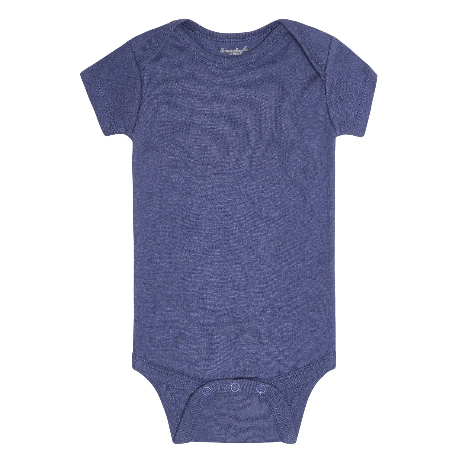 7 Pack Blue Short Sleeve Baby Bodysuits for Boys