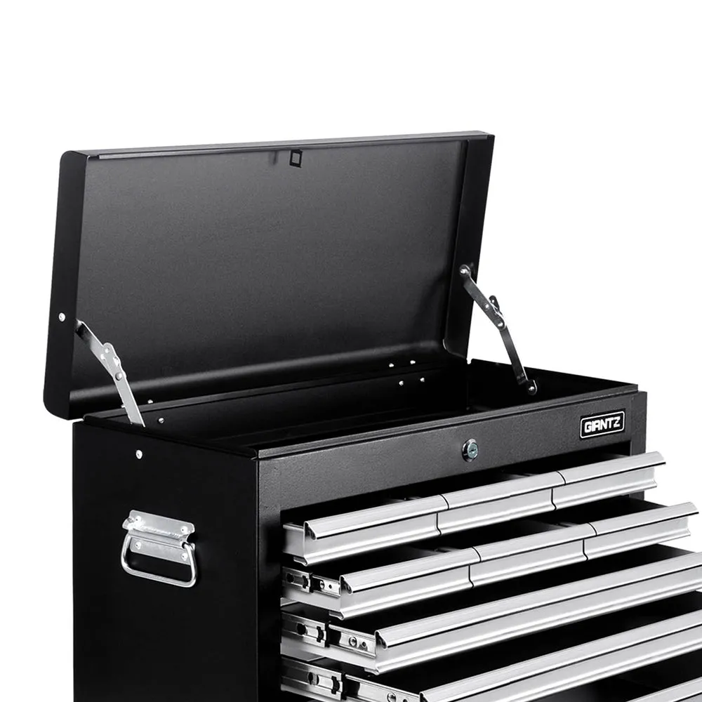 9 Drawer Lockable Tool Box Cabinet with Slides - Giantz