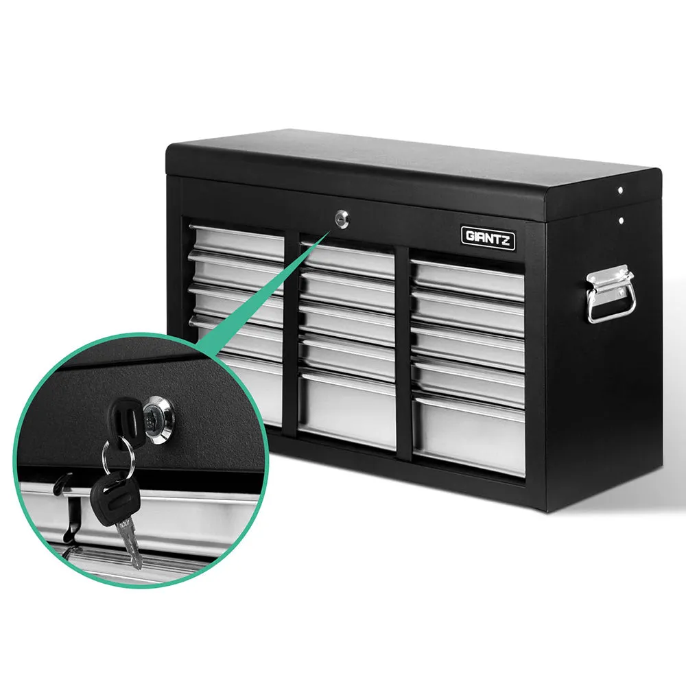 9 Drawer Lockable Tool Box Cabinet with Slides - Giantz