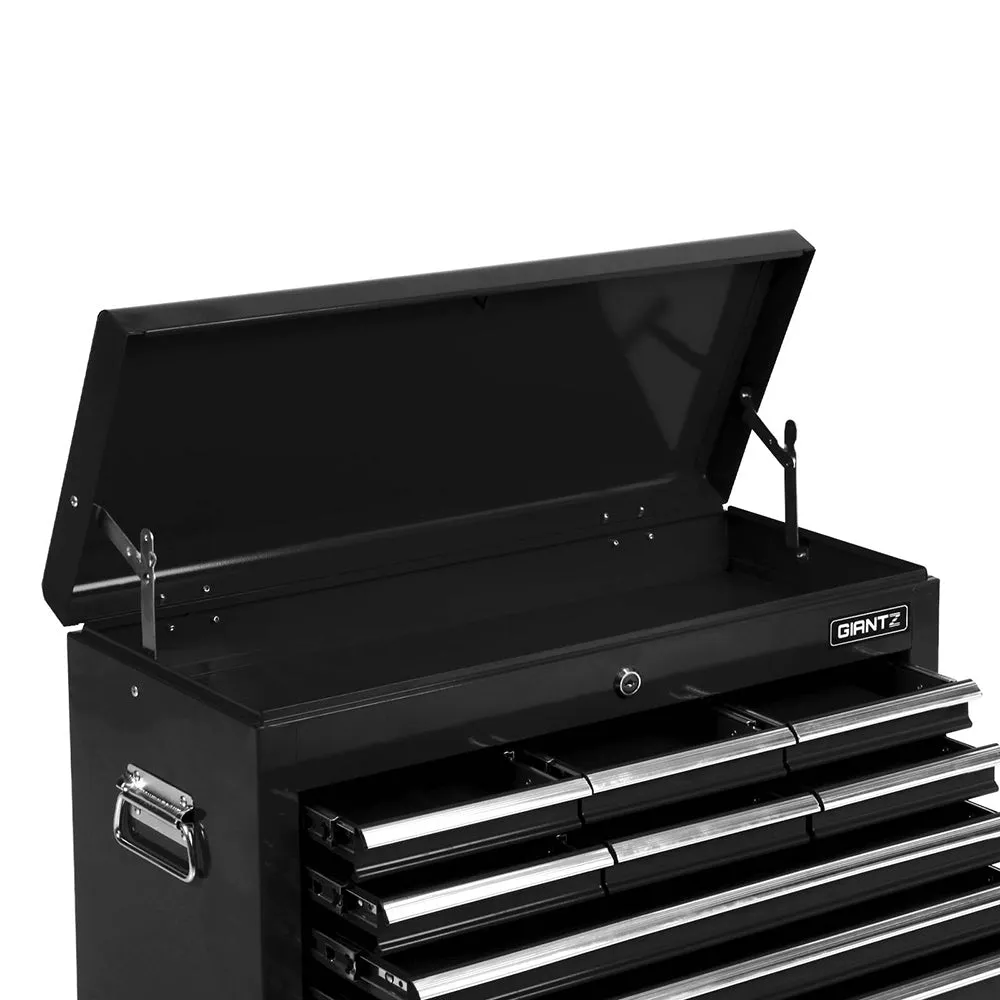 9 Drawer Steel Tool Chest Cabinet, Lockable, Black – Giantz