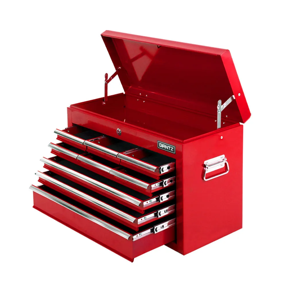 9 Drawer Tool Box Mechanic Storage Toolbox Chest Workshop Garage Red