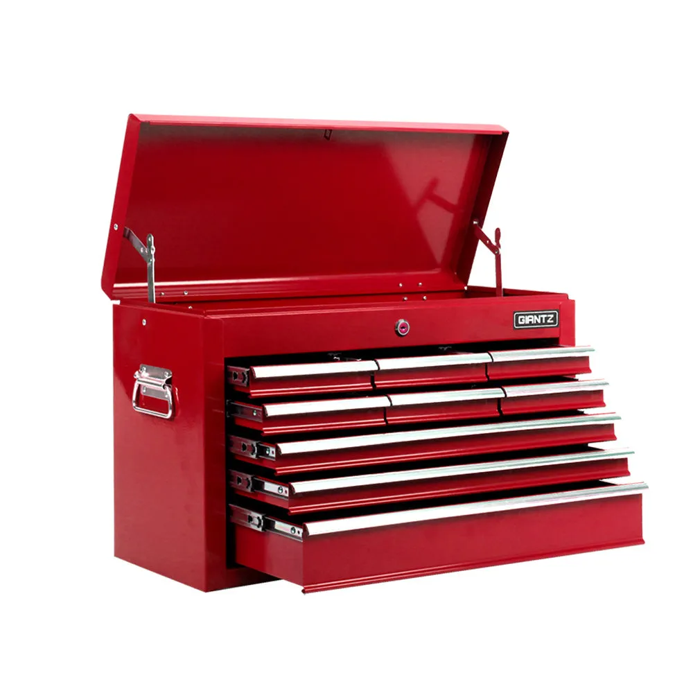 9 Drawer Tool Box Mechanic Storage Toolbox Chest Workshop Garage Red