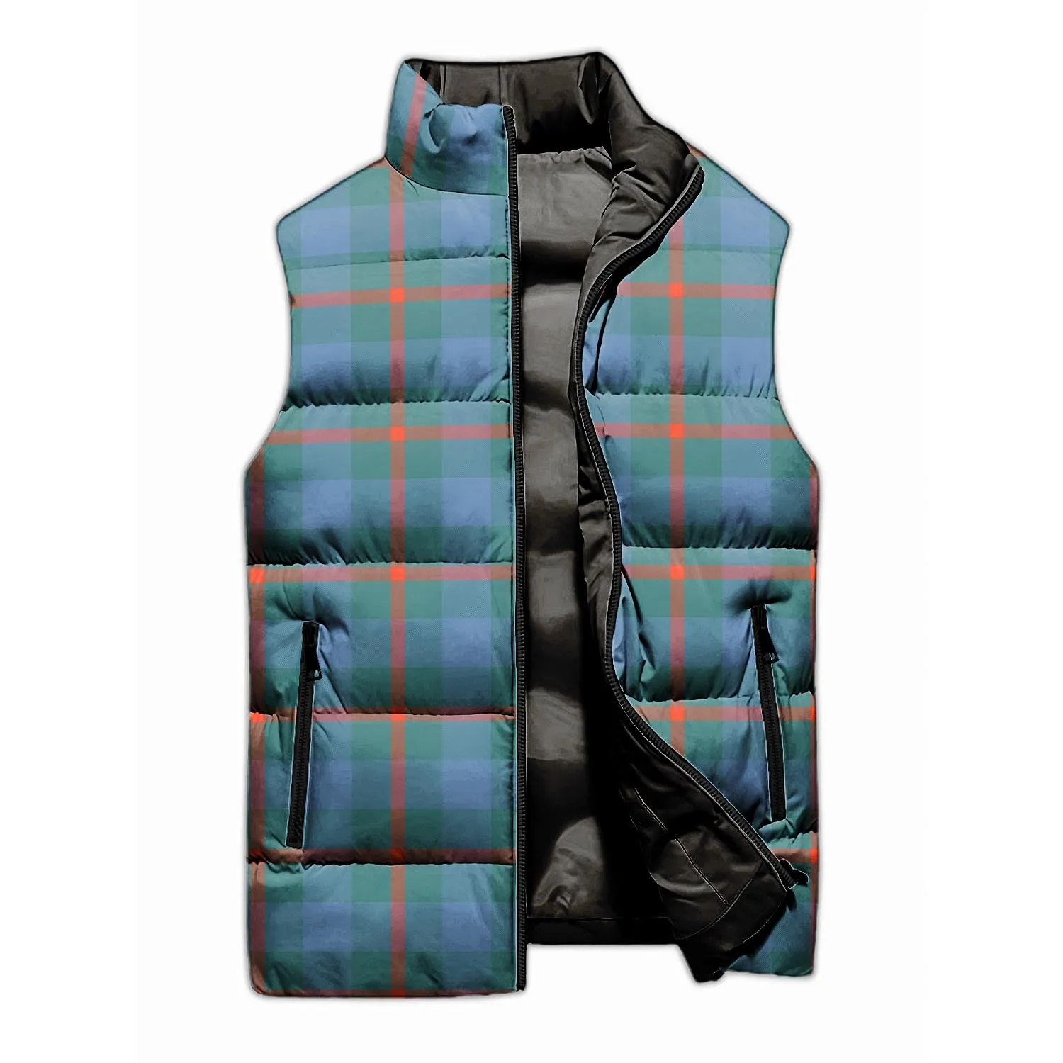 Agnew Ancient Tartan Sleeveless Puffer Jacket