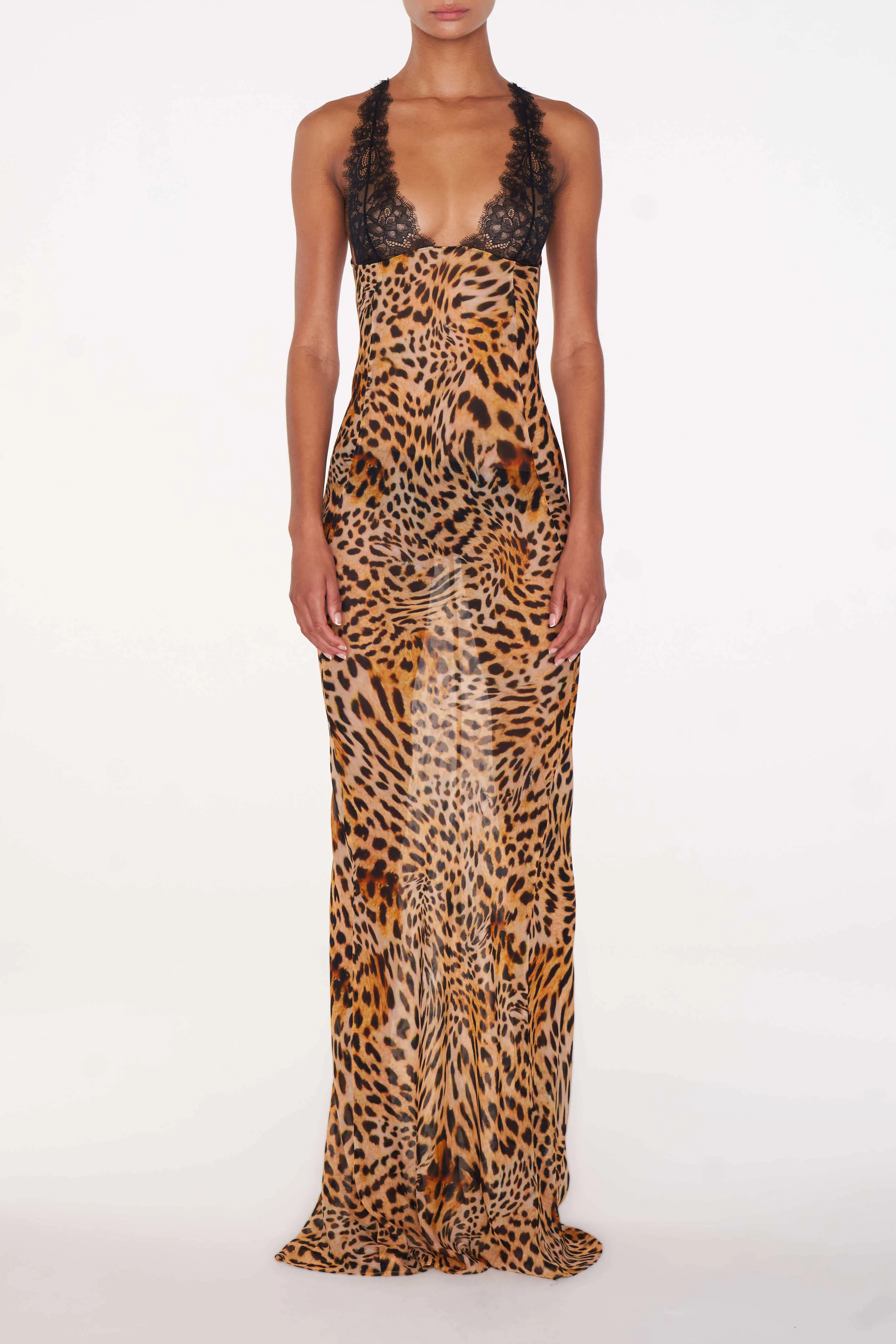 Akima Leopard Slip Dress