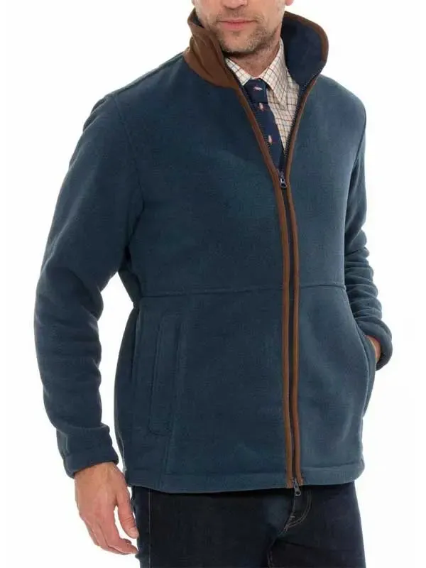 ALAN PAINE Aylsham Mens Fleece Jacket - Blue Steel