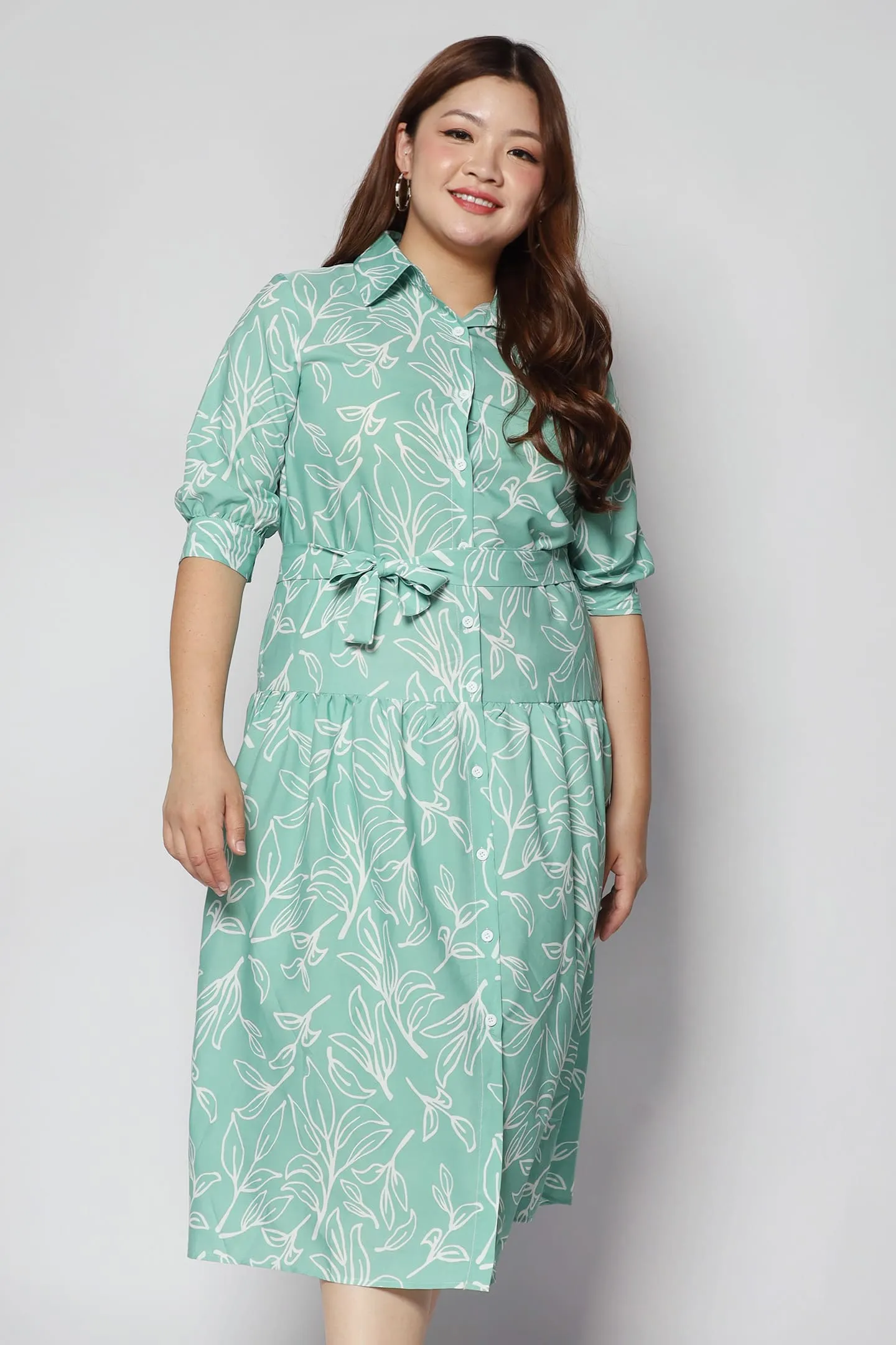 Alexis Dress in Green Fern