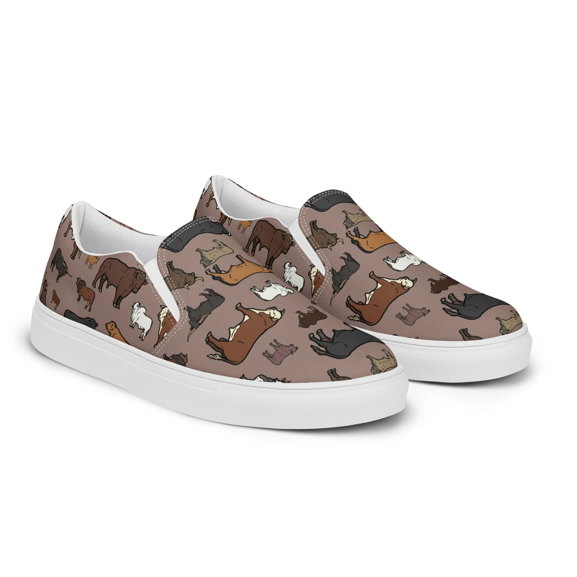 All Cattle, No Hat Women’s Slip-on Canvas Shoes