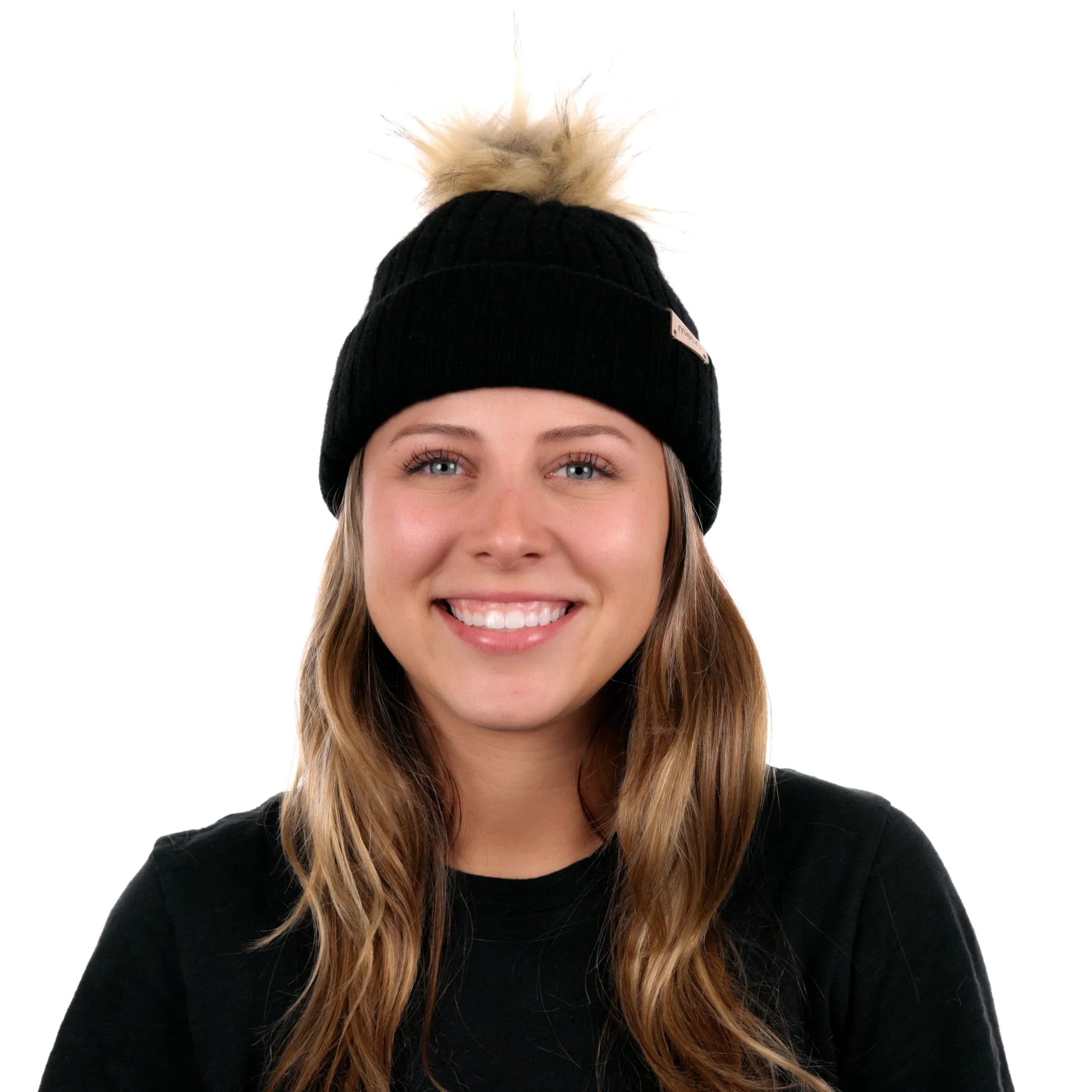 All Day Pom Beanie - Black