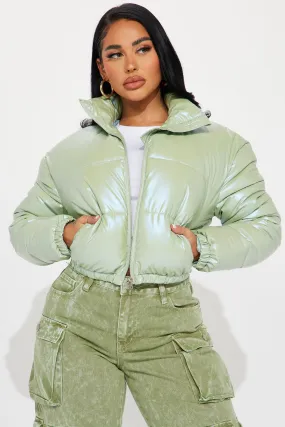 All Of The Lights Puffer Jacket - Sage