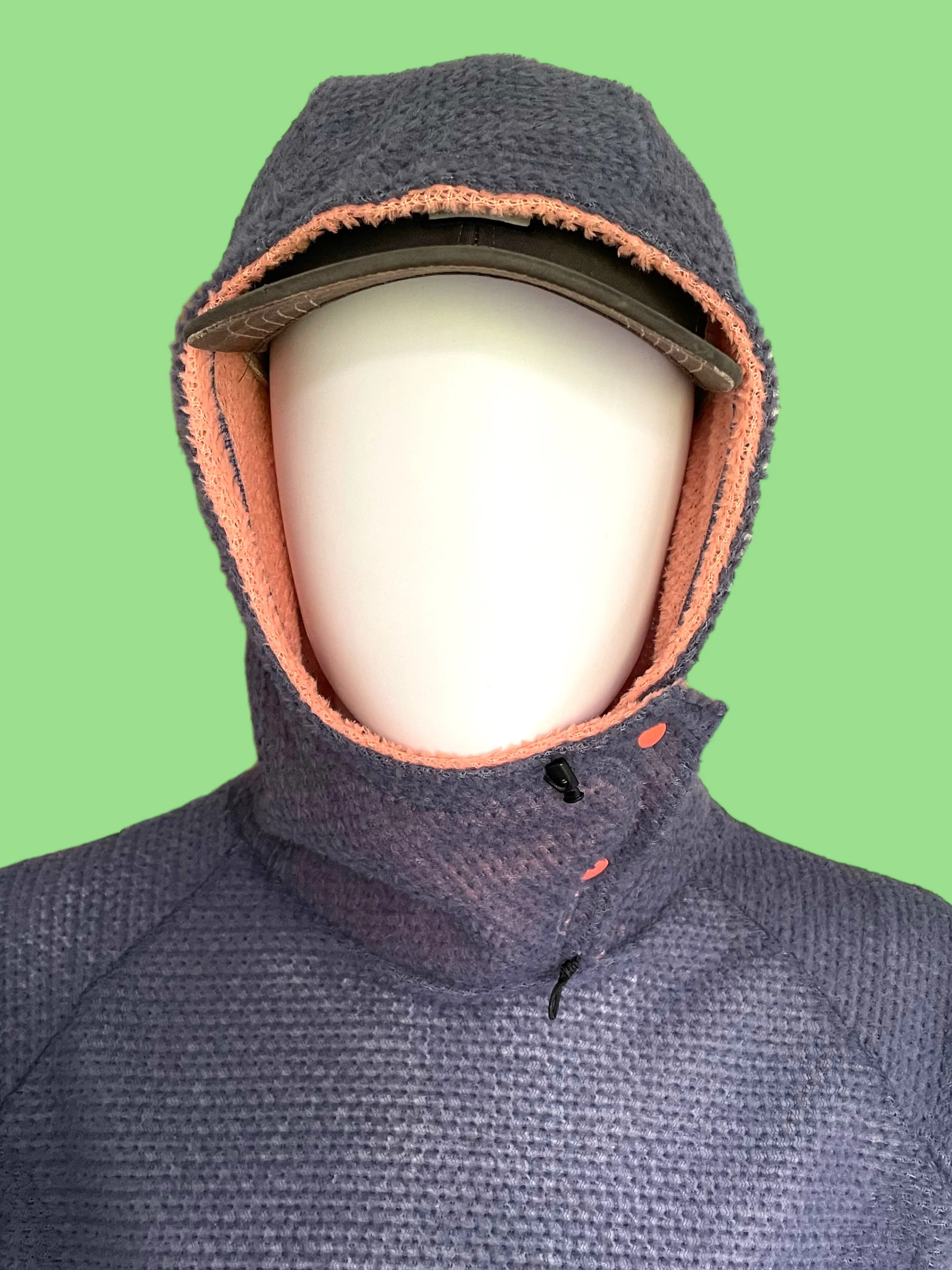 Alpha Direct Rip-Back Hoodie DUAL-90 - Waikawa Grey w/ Peach Amber