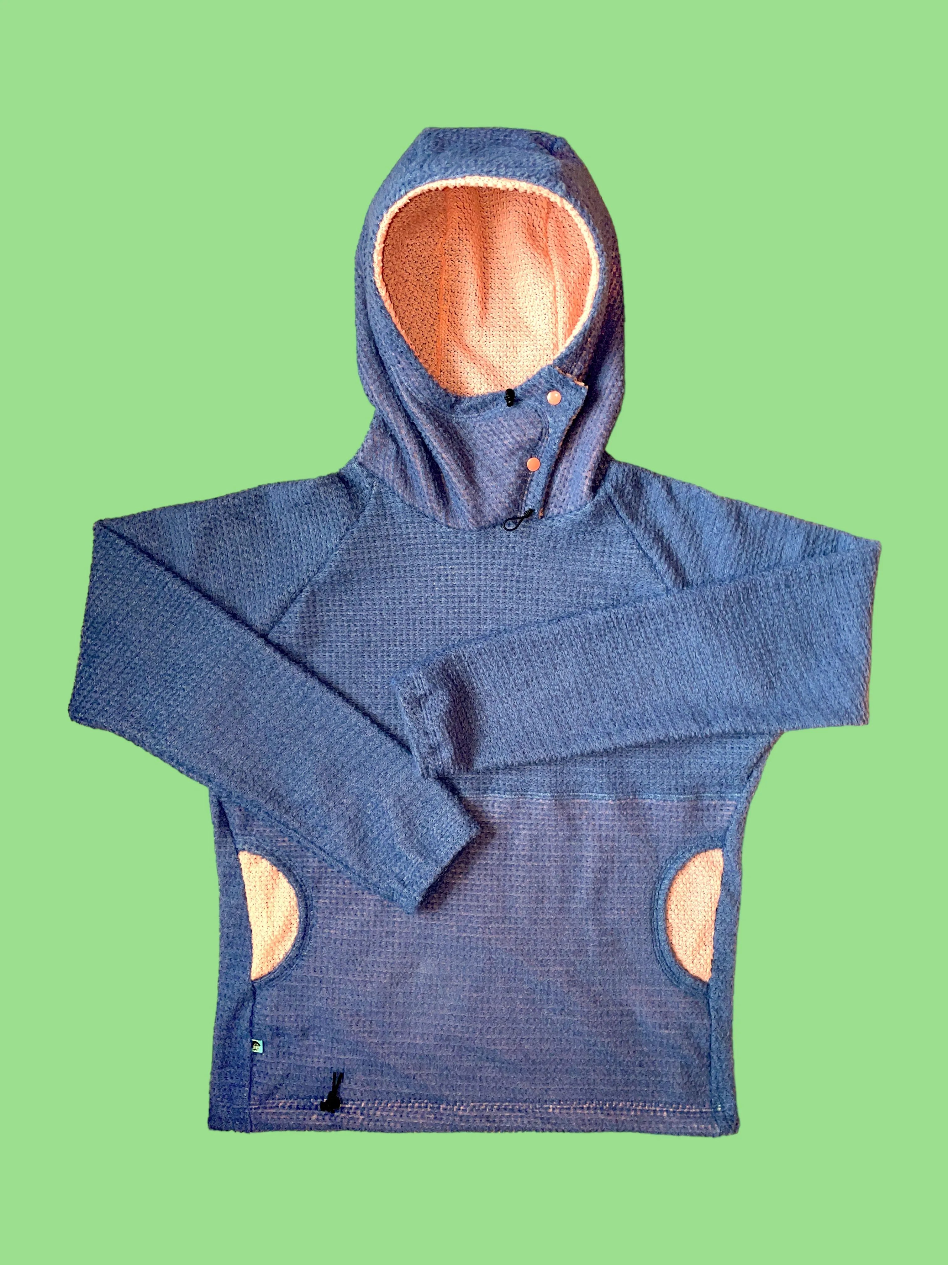 Alpha Direct Rip-Back Hoodie DUAL-90 - Waikawa Grey w/ Peach Amber