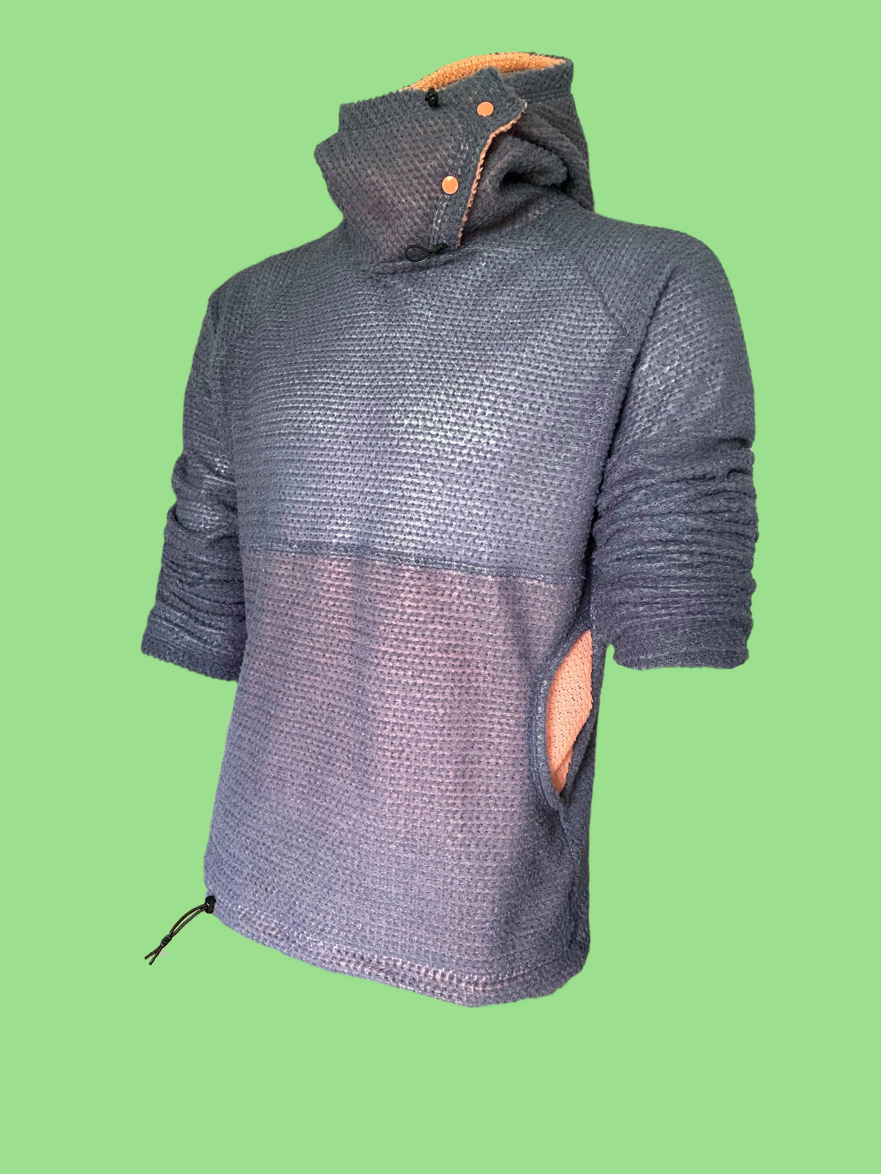 Alpha Direct Rip-Back Hoodie DUAL-90 - Waikawa Grey w/ Peach Amber