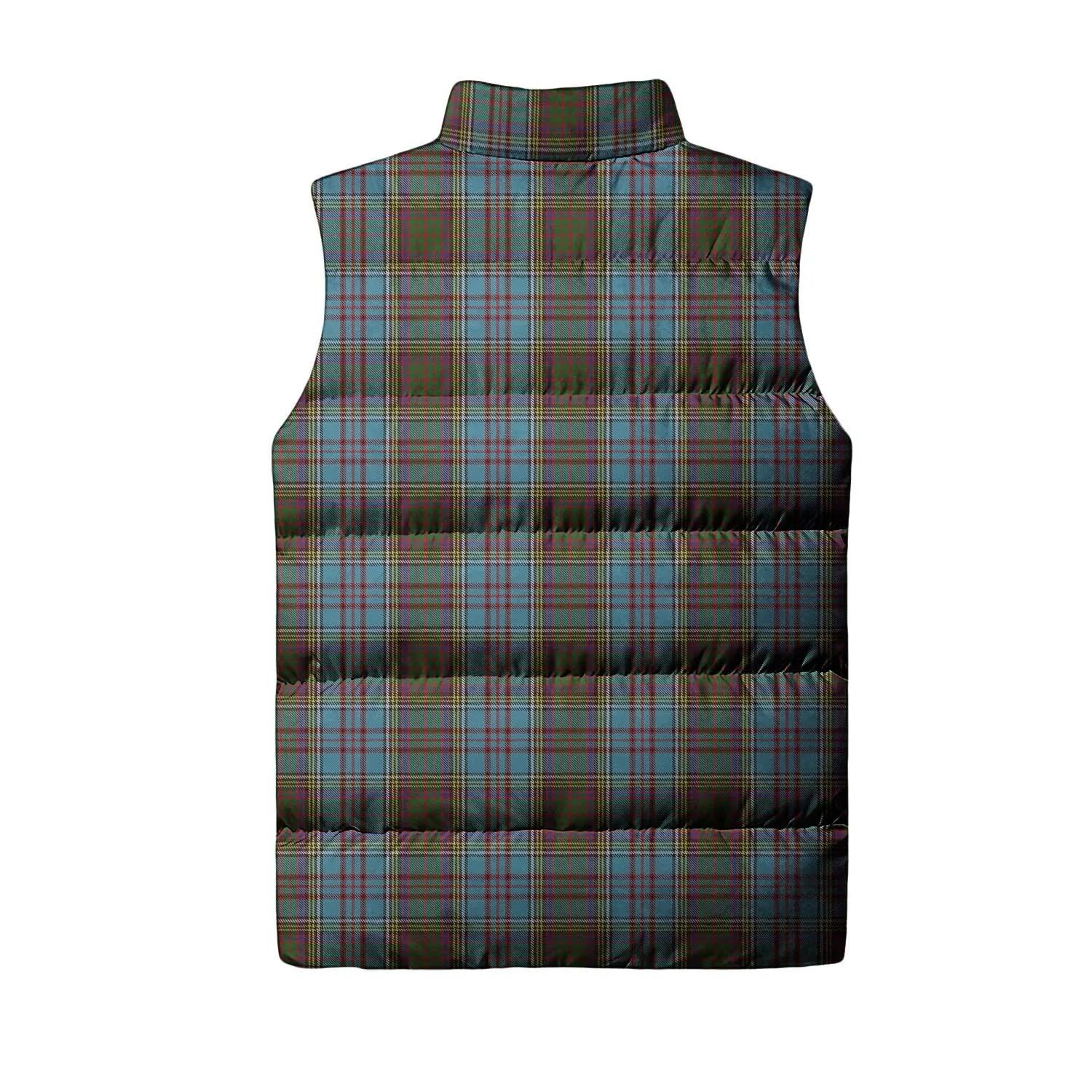 Anderson Tartan Sleeveless Puffer Jacket with Family Crest