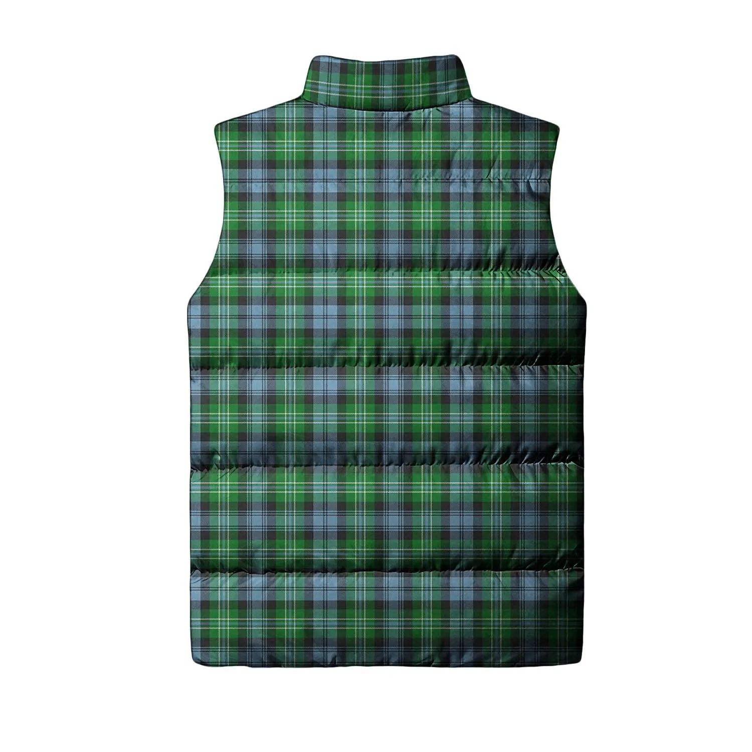 Arbuthnot Ancient Tartan Sleeveless Puffer Jacket with Family Crest