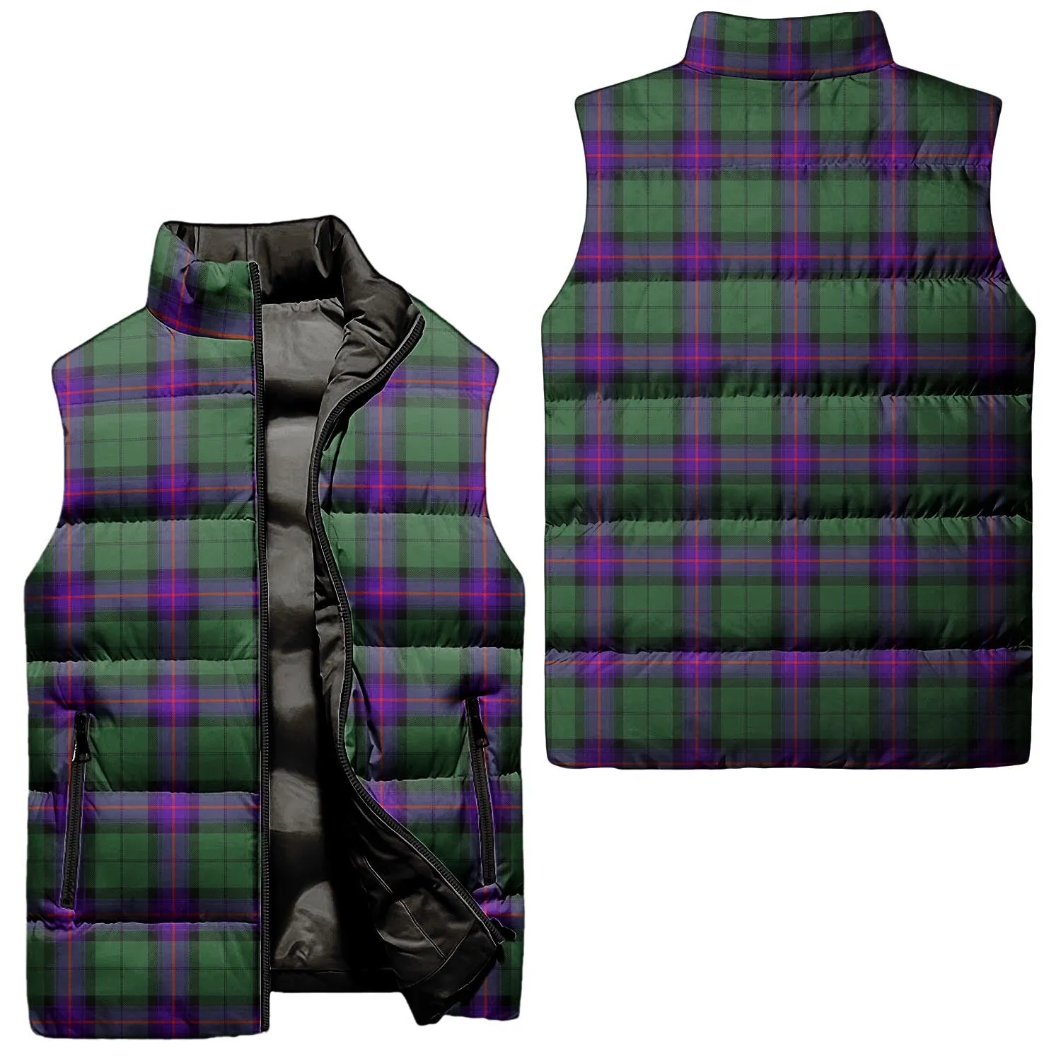 Armstrong Modern Tartan Sleeveless Puffer Jacket