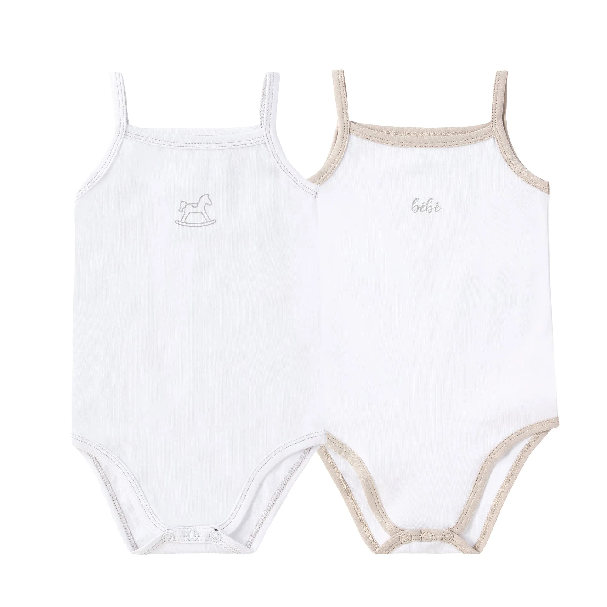 Baby Jersey 2pc Bodysuit - Print (Horse,"Bebe")