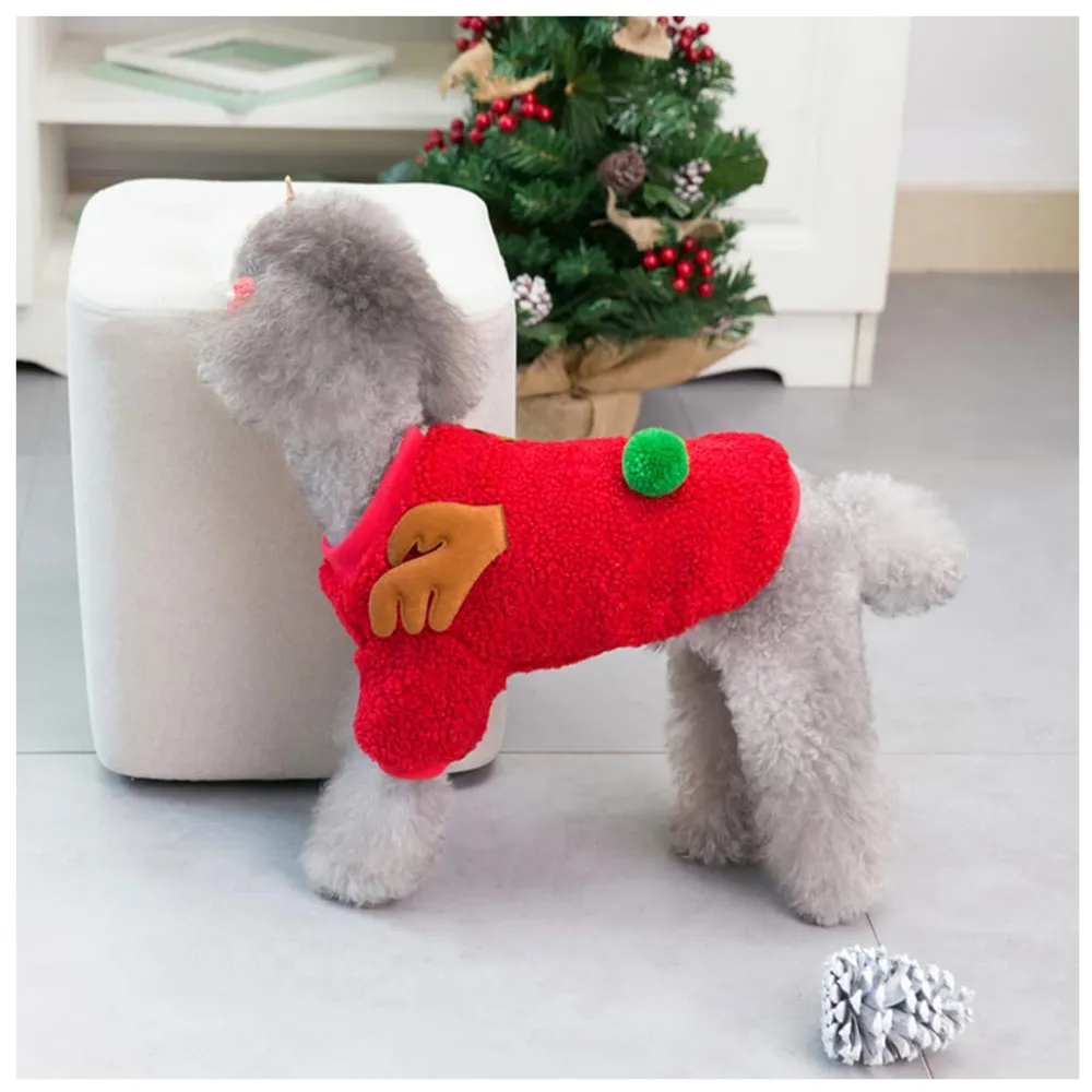 Barking Costumes - Reindeer Hoodie - Red