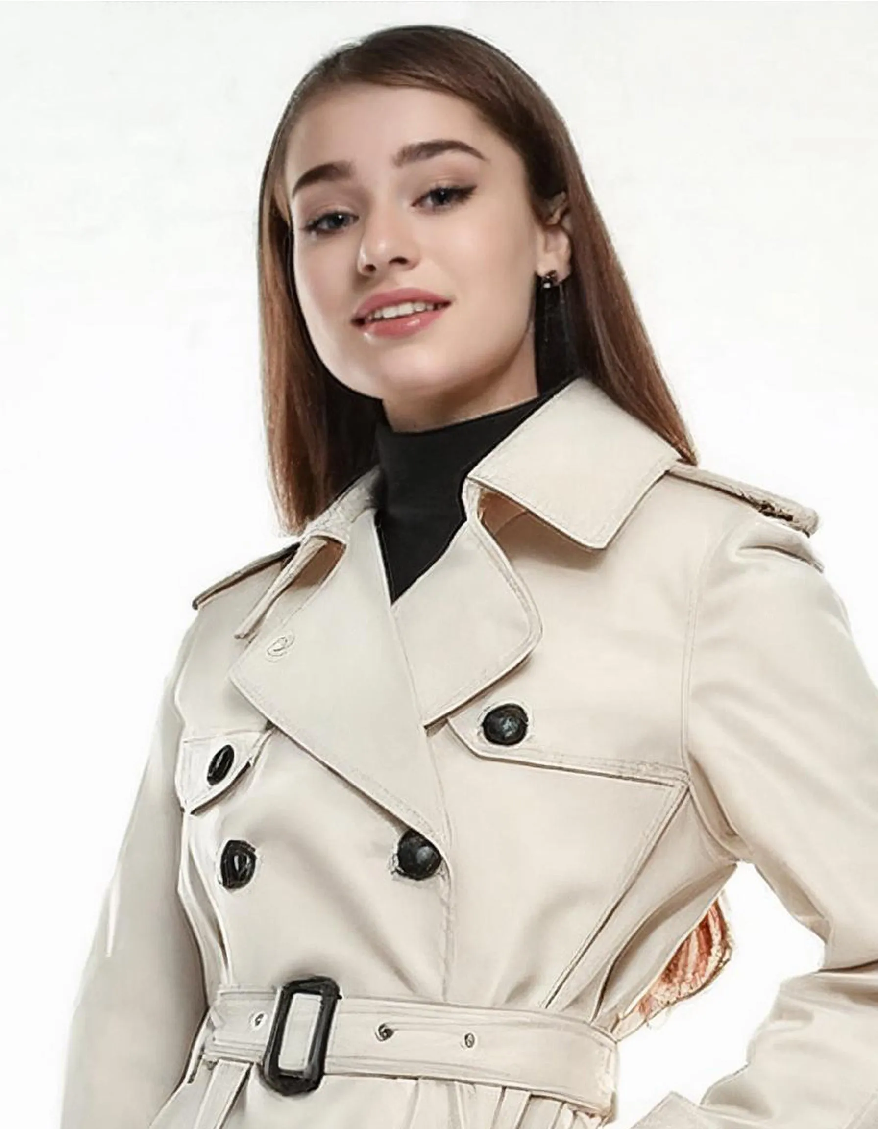 Beige Classic Trench Coats