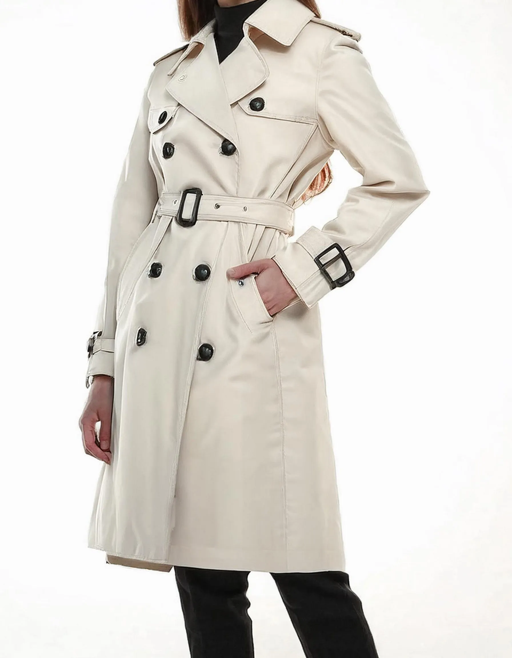 Beige Classic Trench Coats