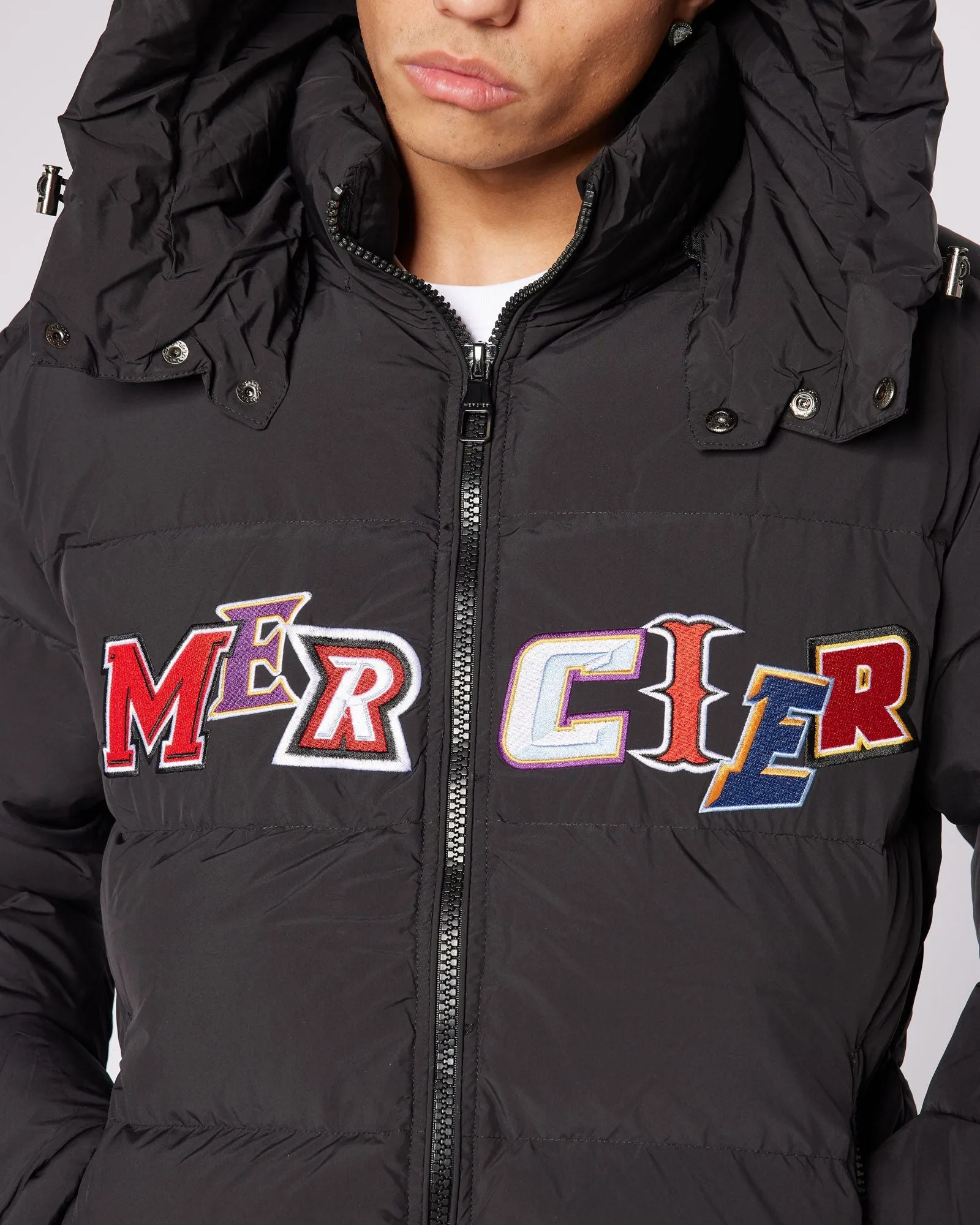 Black Anonymous Puffer Jacket