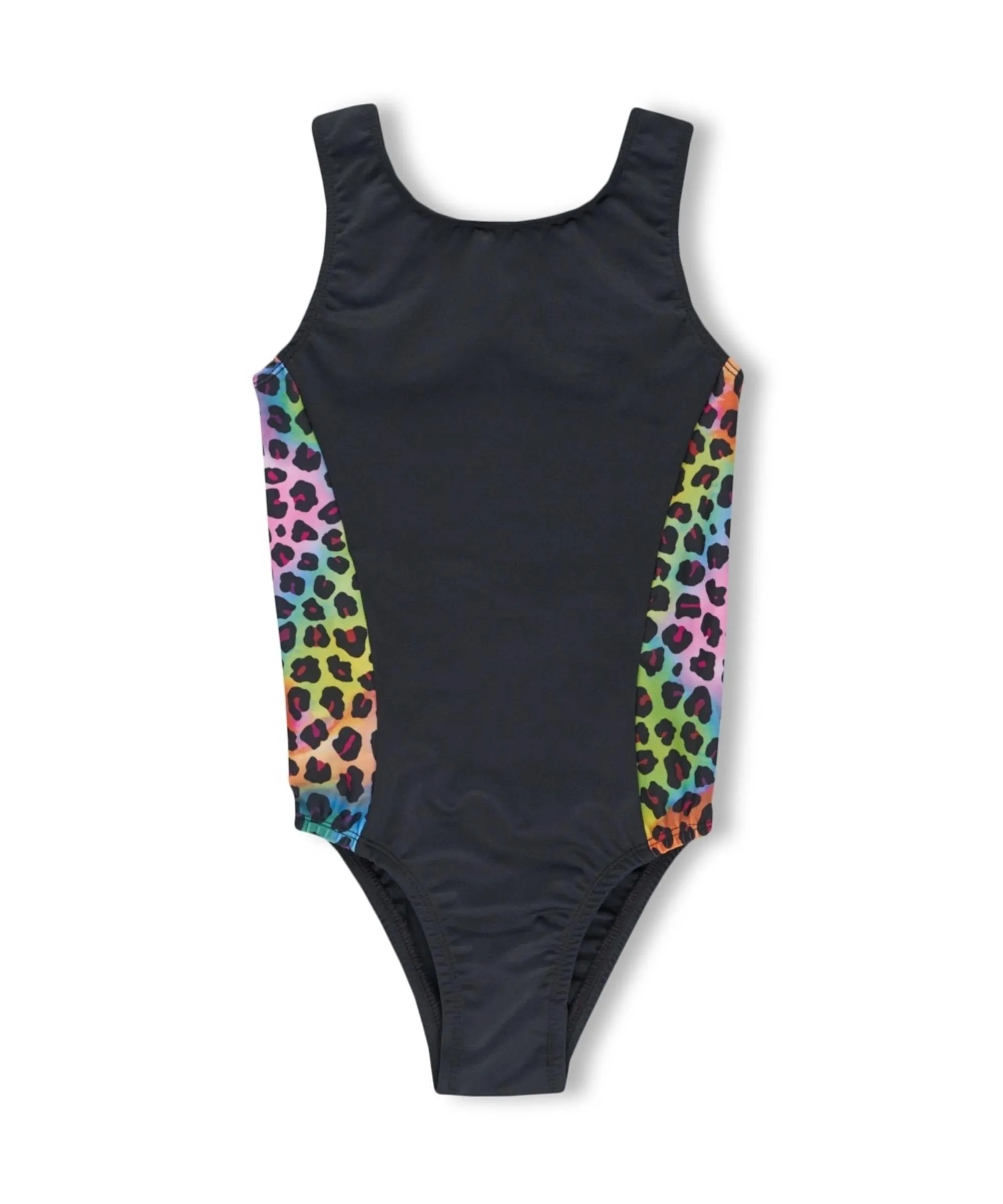 Black Rainbow Leopard Leotard