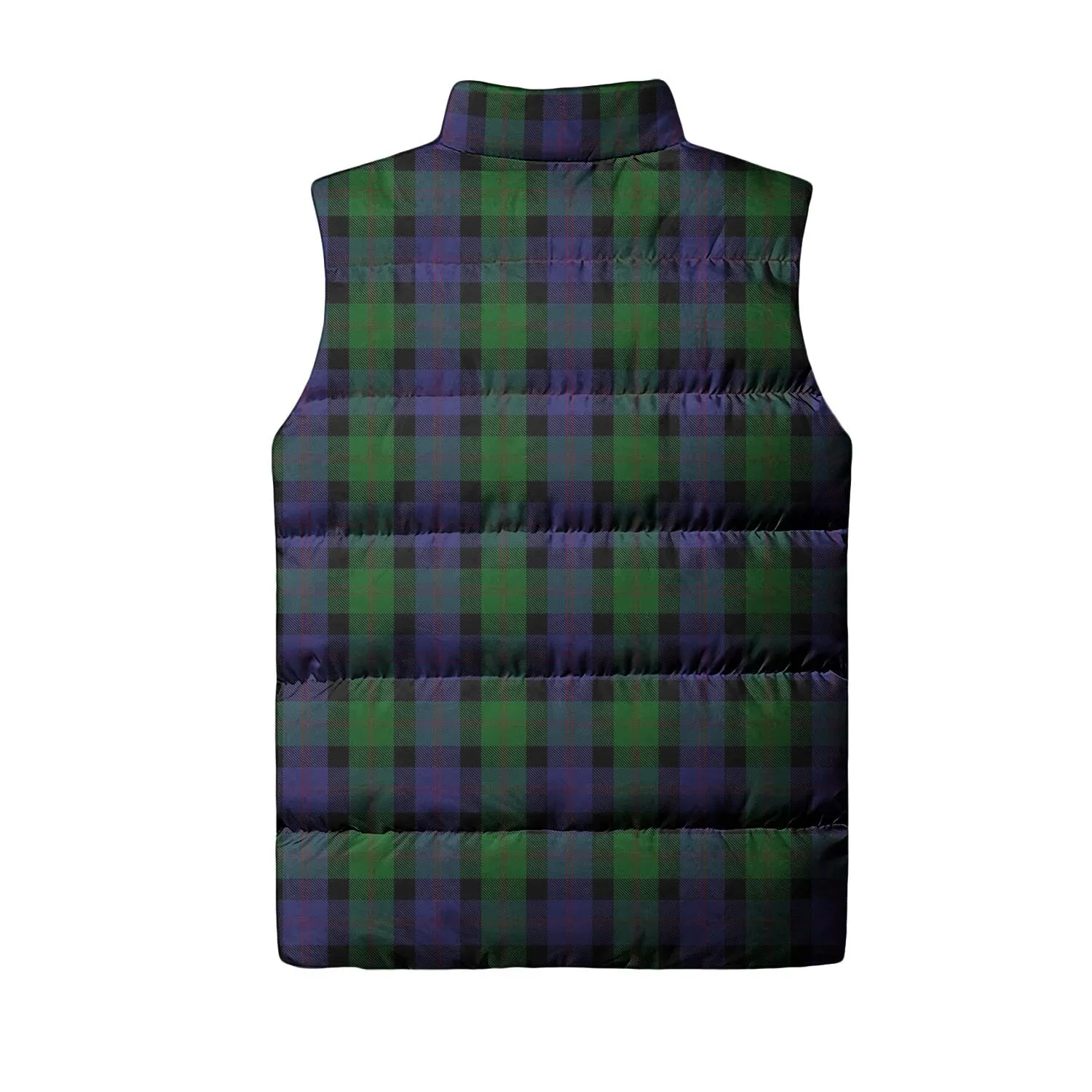 Blair Tartan Sleeveless Puffer Jacket with Family Crest