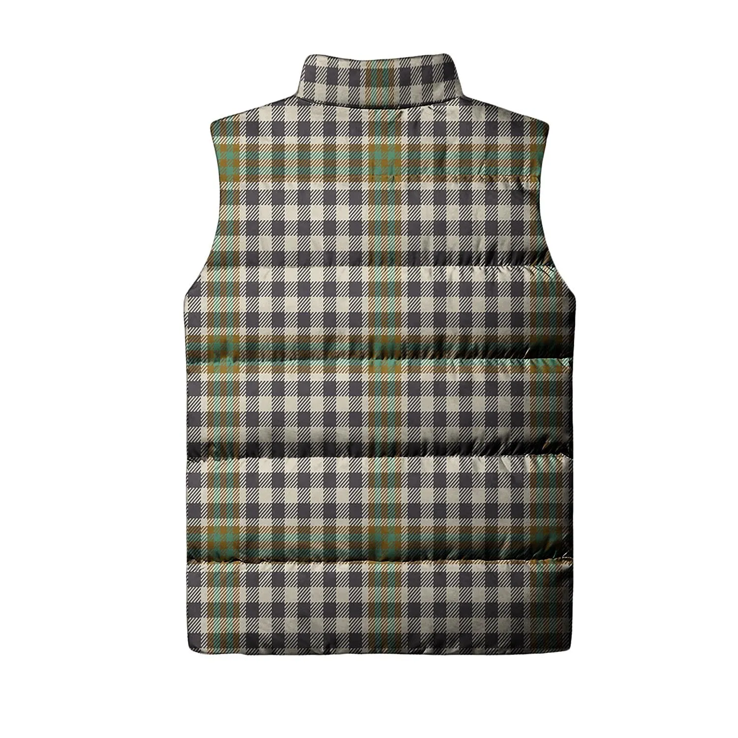 Burns Check Tartan Sleeveless Puffer Jacket