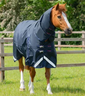 Buster Storm 90g Combo Turnout Rug with Classic Neck Navy