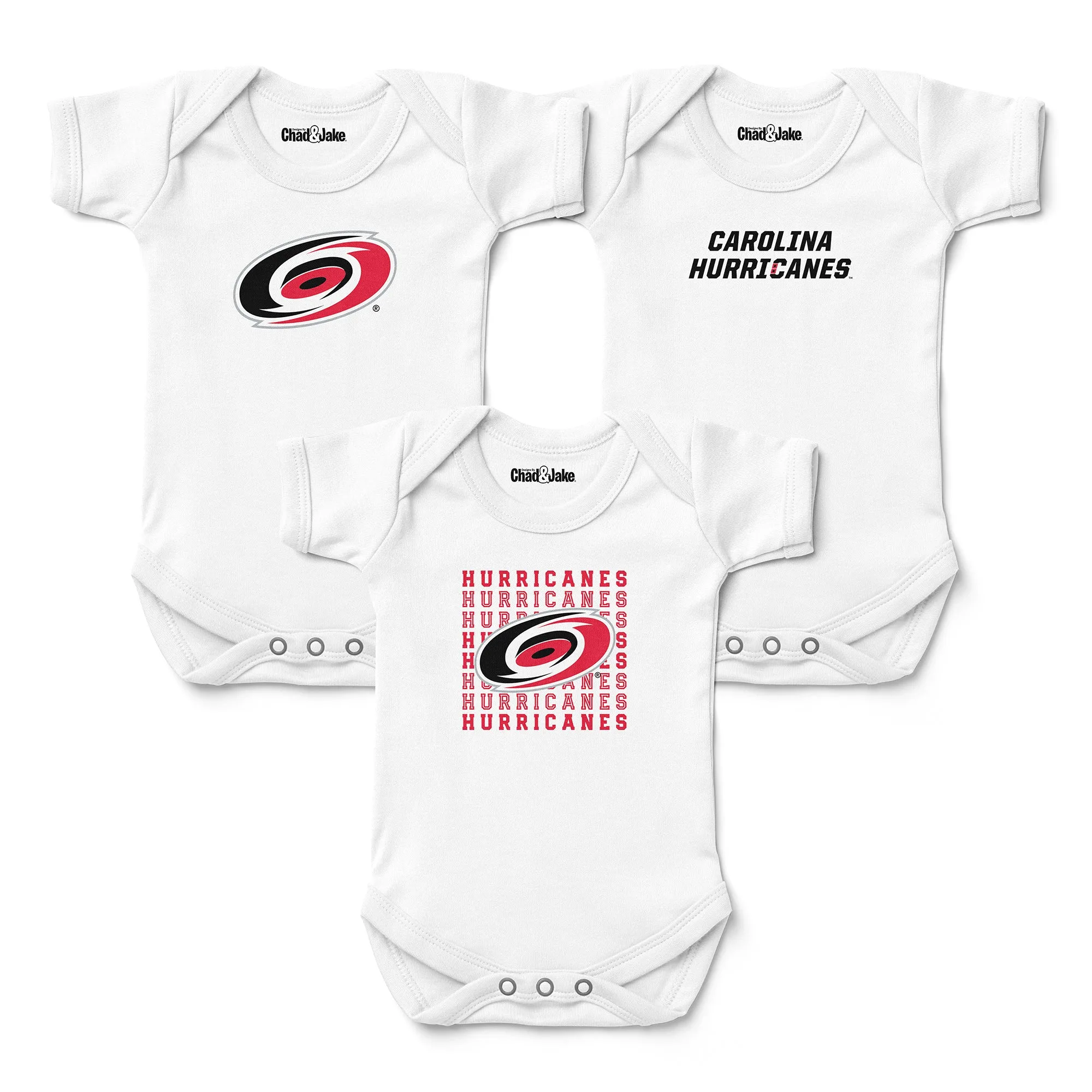 Carolina Hurricanes 3-Pack Bodysuits