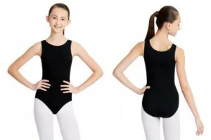 CC201 High Neck Tank Leotard with Ballet Leg Line