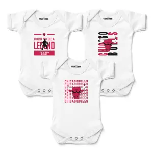 Chicago Bulls 3-Pack Bodysuits