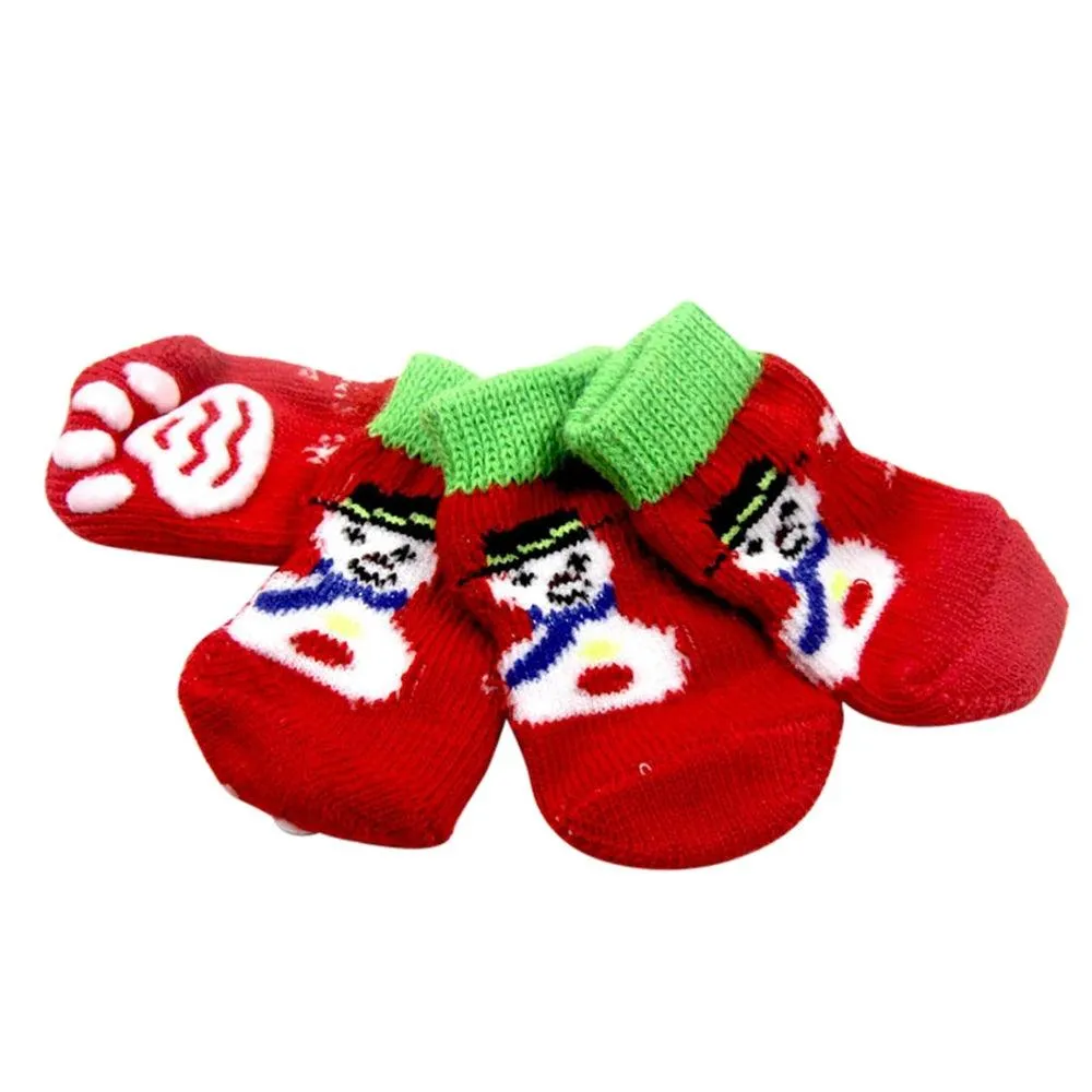 Christmas Anti-Slip Knit Socks (4pcs)