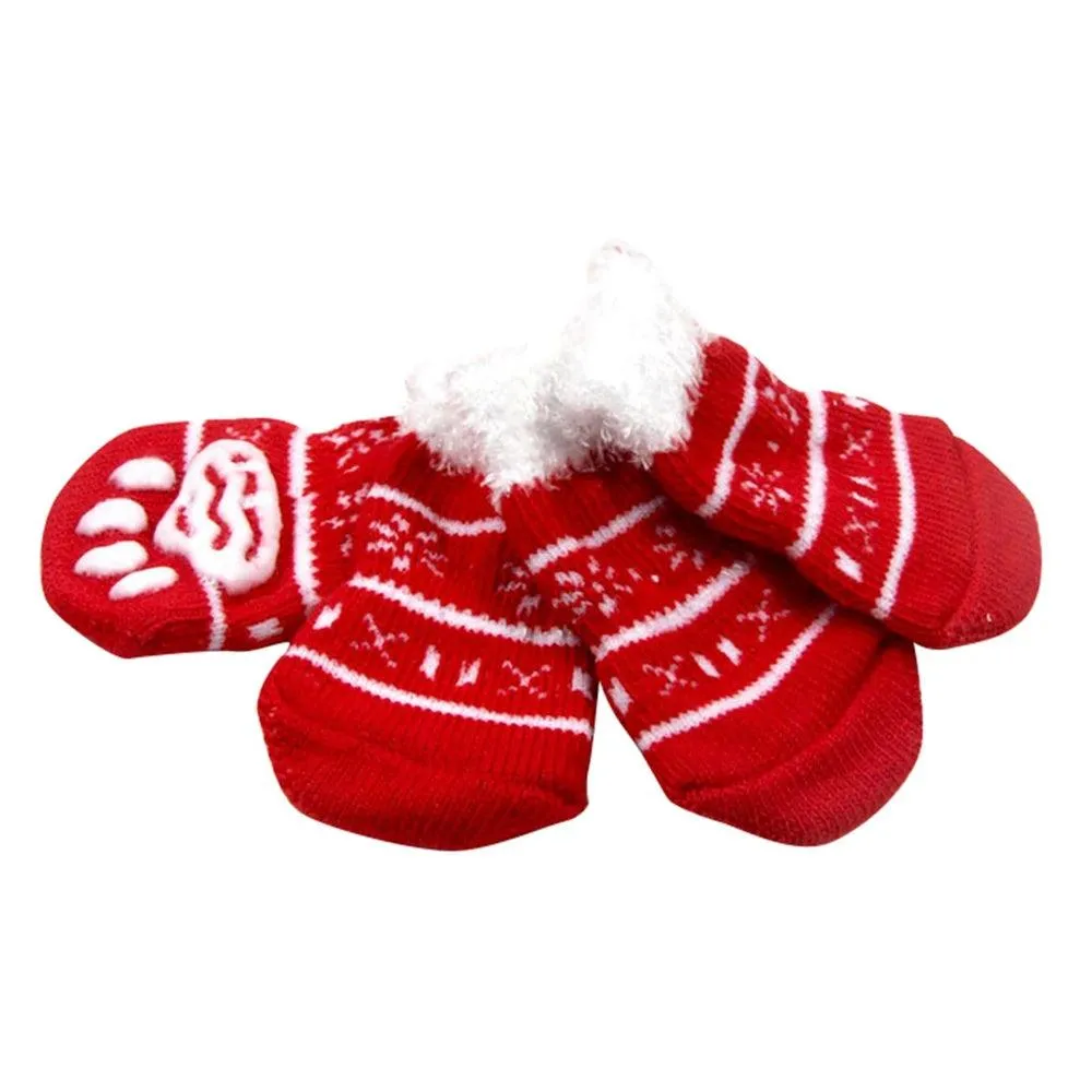 Christmas Anti-Slip Knit Socks (4pcs)