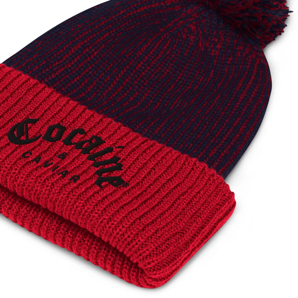 COCAINE & CAVIAR SPECKELD  POM POM BEANIE