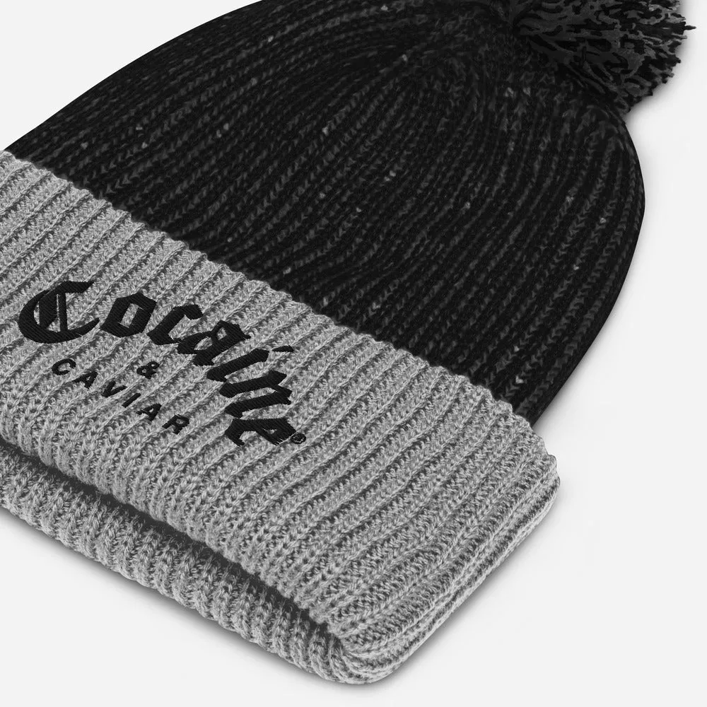 COCAINE & CAVIAR SPECKELD  POM POM BEANIE