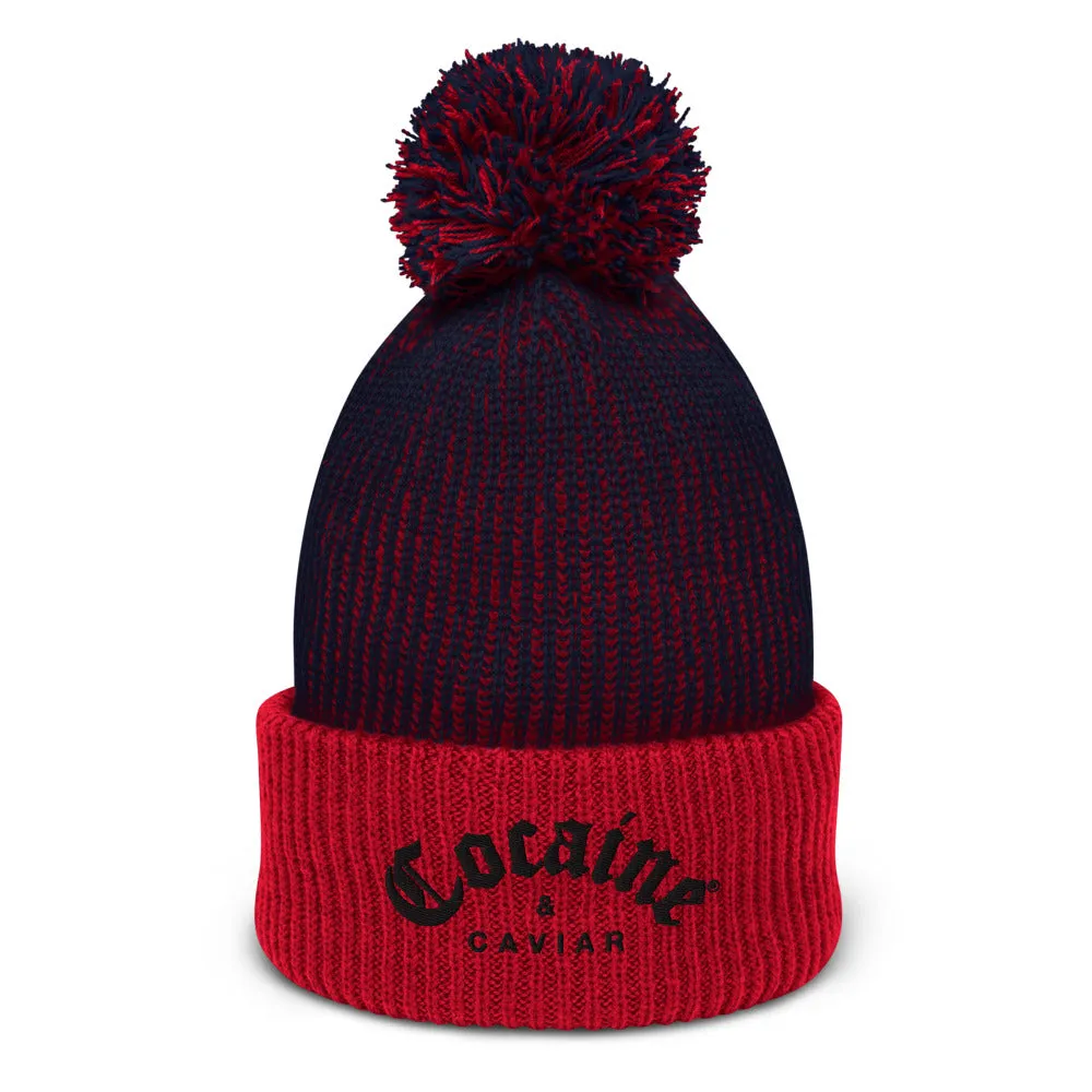 COCAINE & CAVIAR SPECKELD  POM POM BEANIE