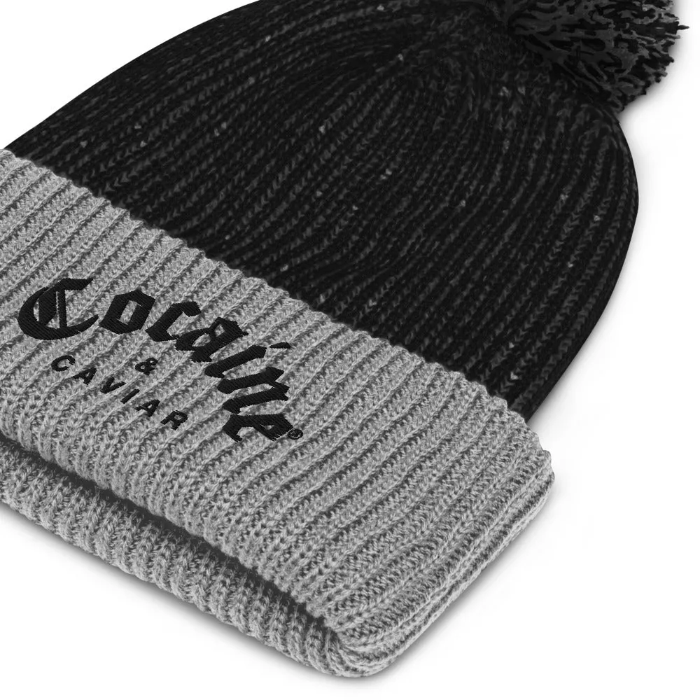 COCAINE & CAVIAR SPECKELD  POM POM BEANIE