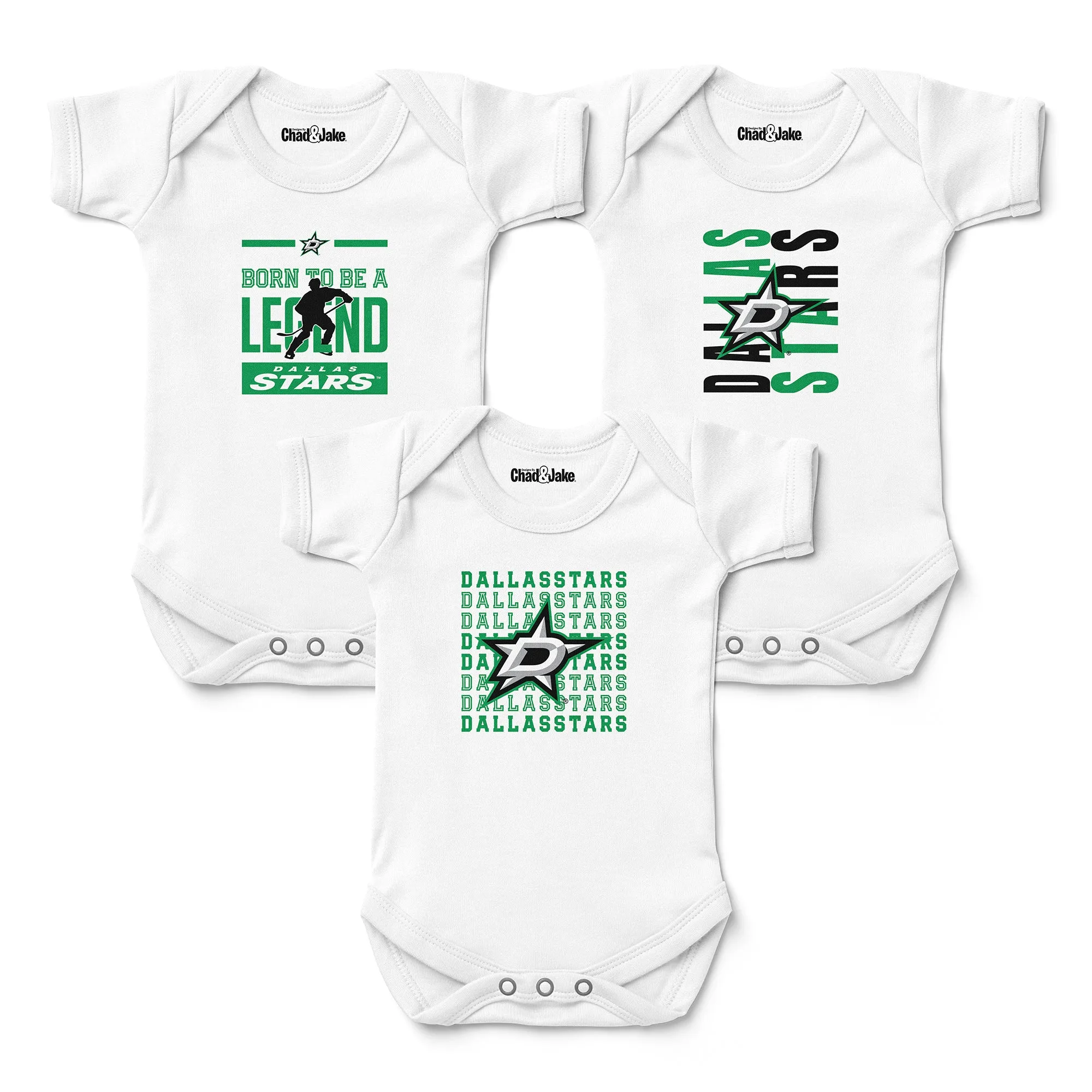 Dallas Stars 3-Pack Bodysuits