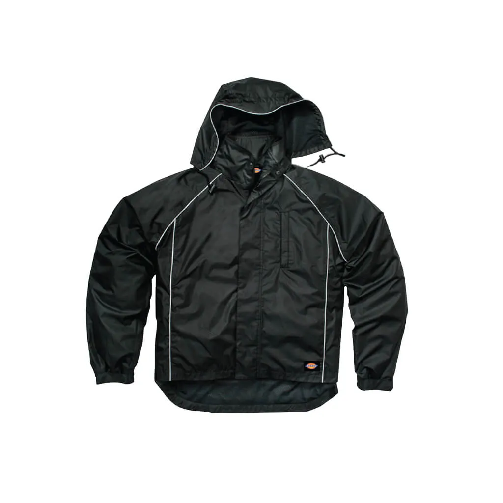 DICKIES D17081 Seam Sealed Breathable Rain Work Coat with Removable Hood