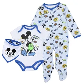 Disney Mickey Mouse Baby Boys Sleeper Set