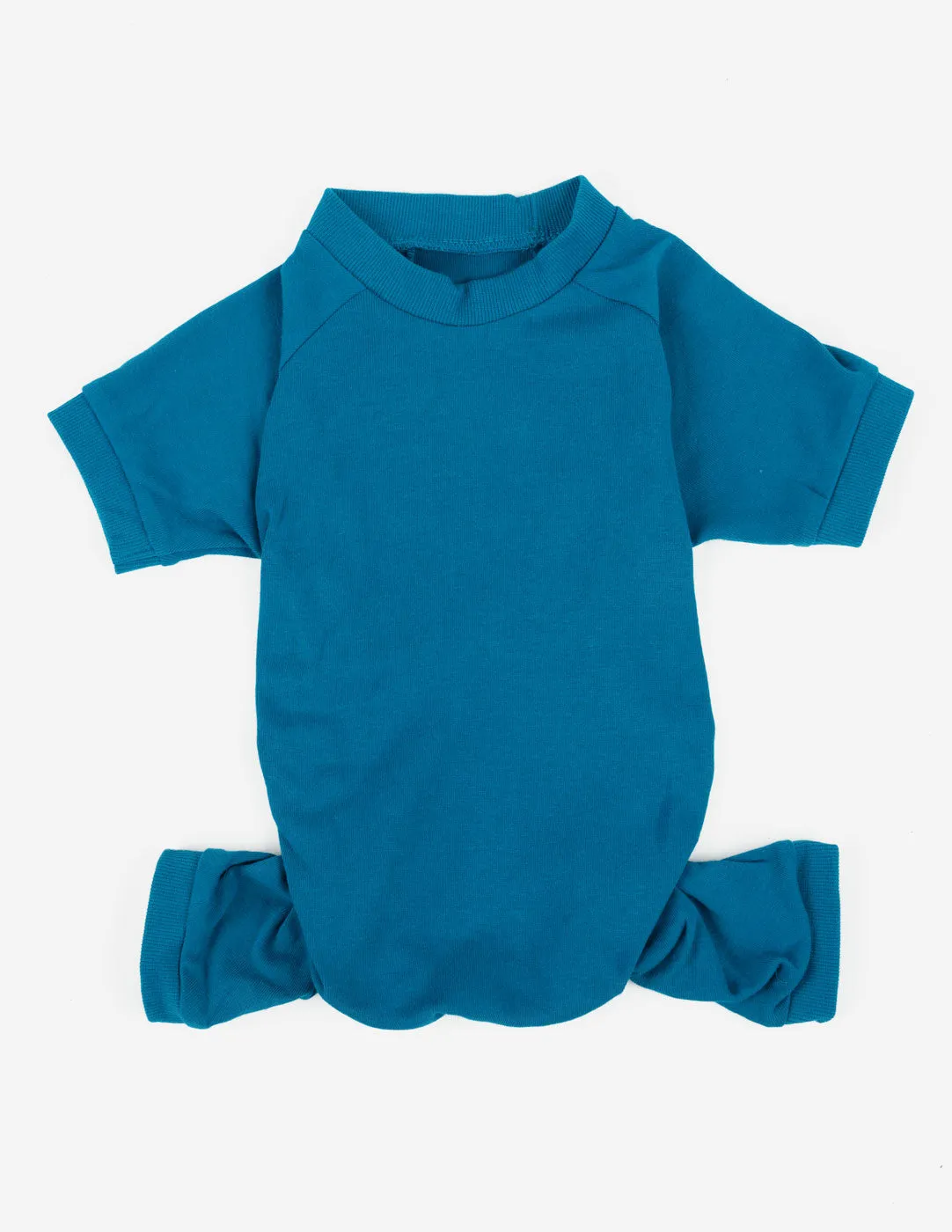 Dogs Solid Color Teal Pajamas